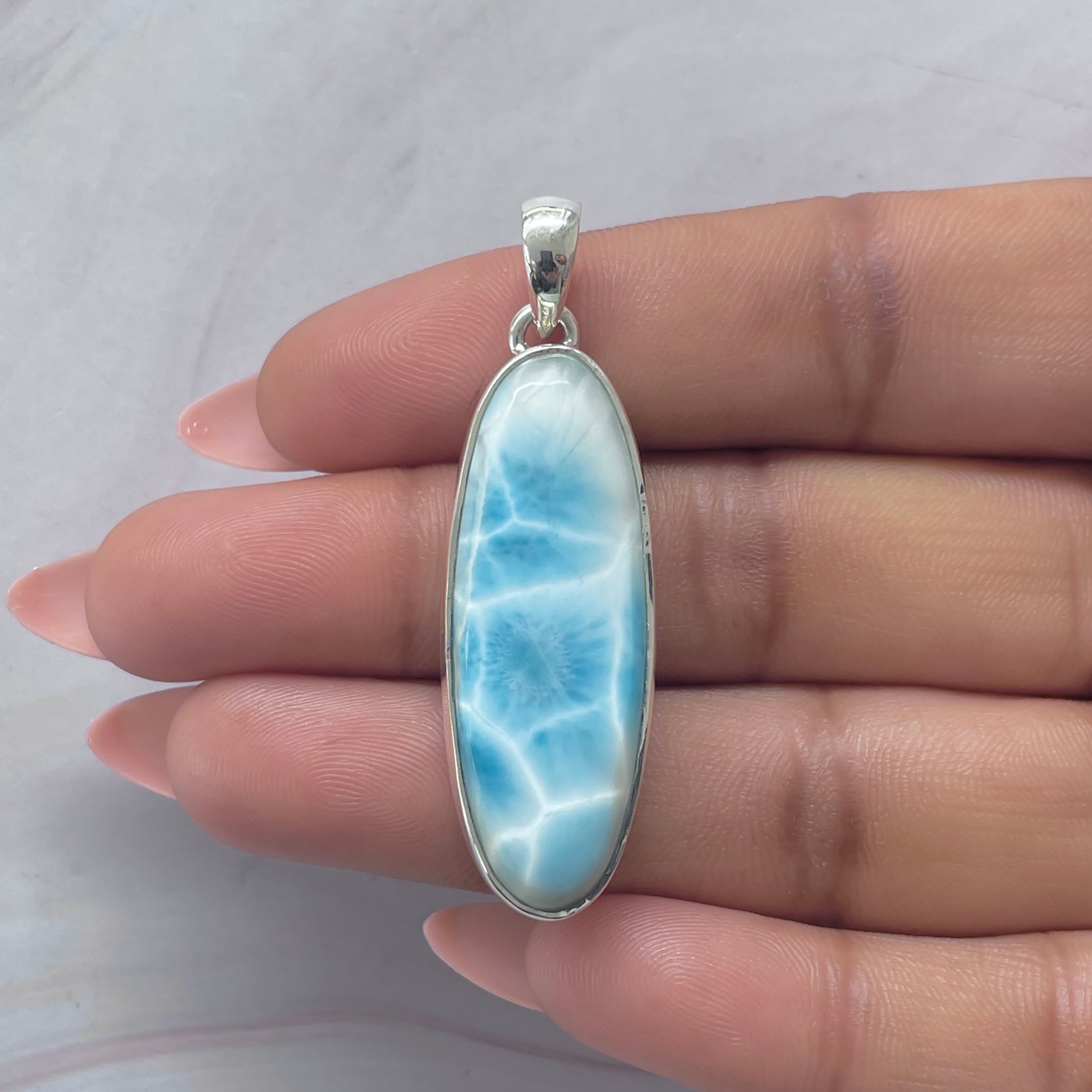 Larimar Pendant-(LAR-P-2085.)