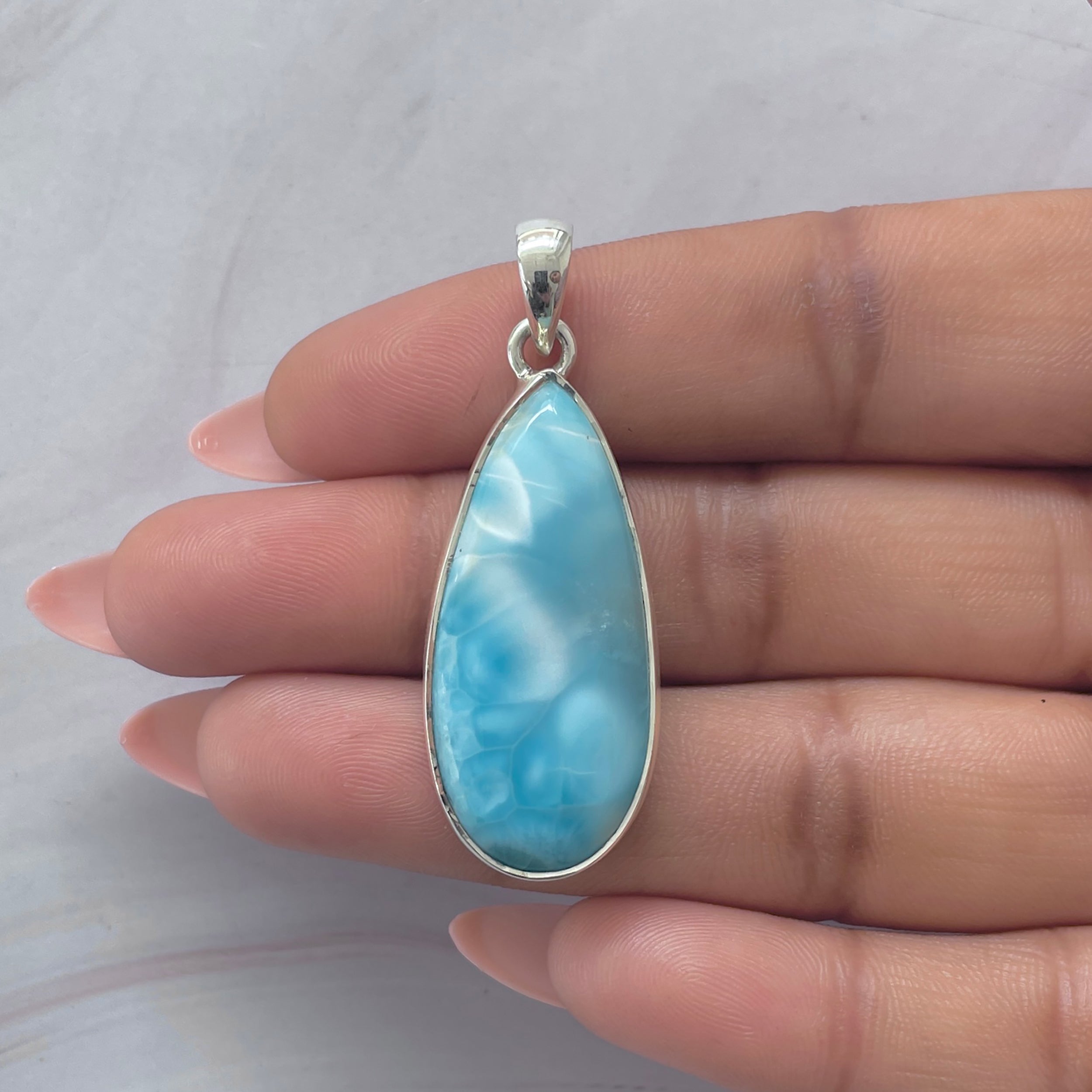 Larimar Pendant-(LAR-P-2086.)