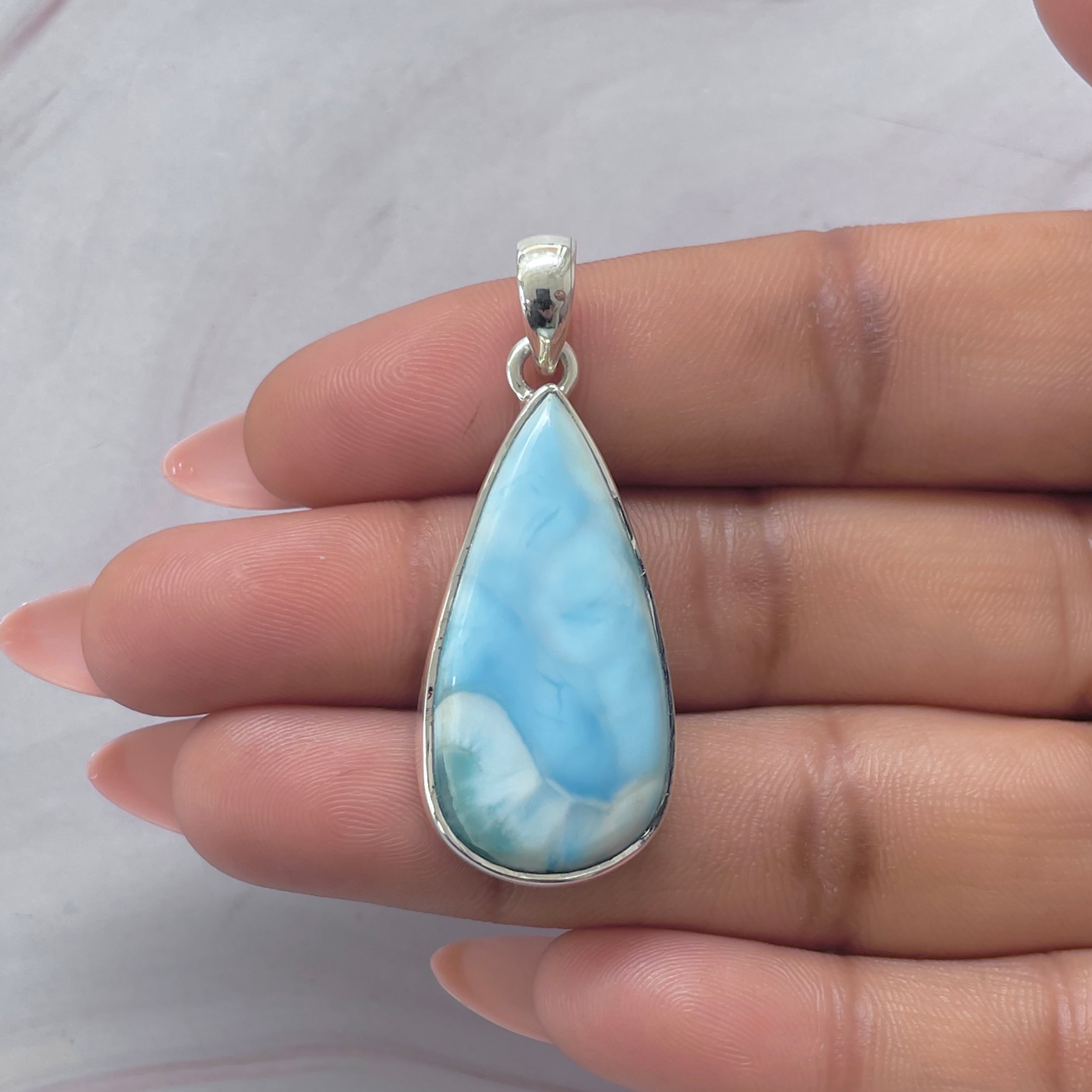 Larimar Pendant-(LAR-P-2087.)