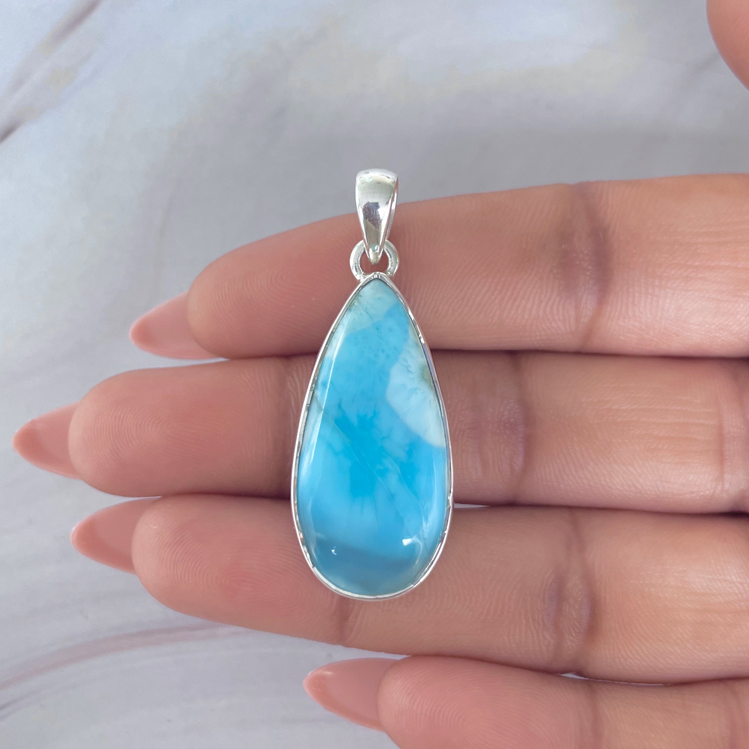 Larimar Pendant-(LAR-P-2088.)