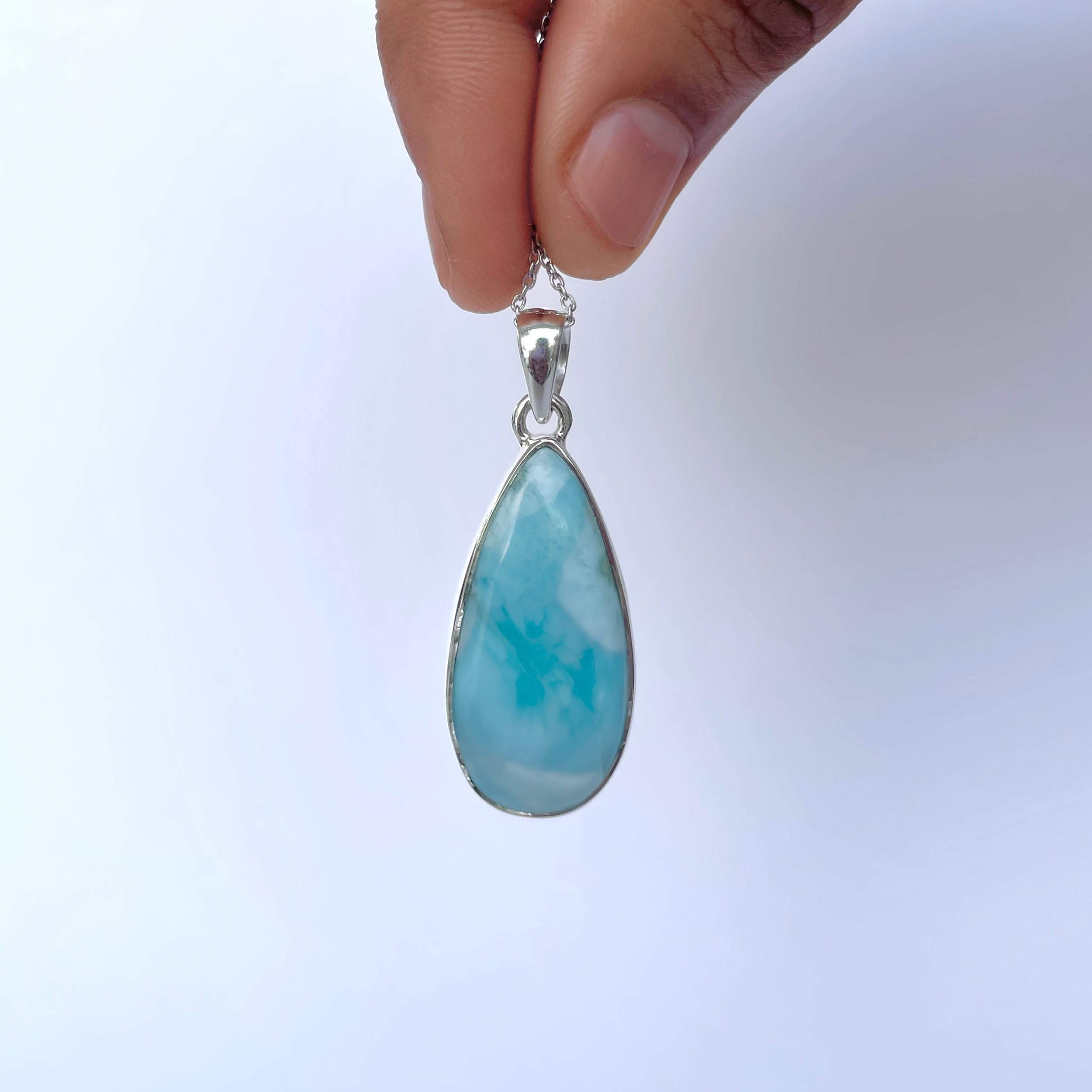 Larimar Pendant-(LAR-P-2088.)