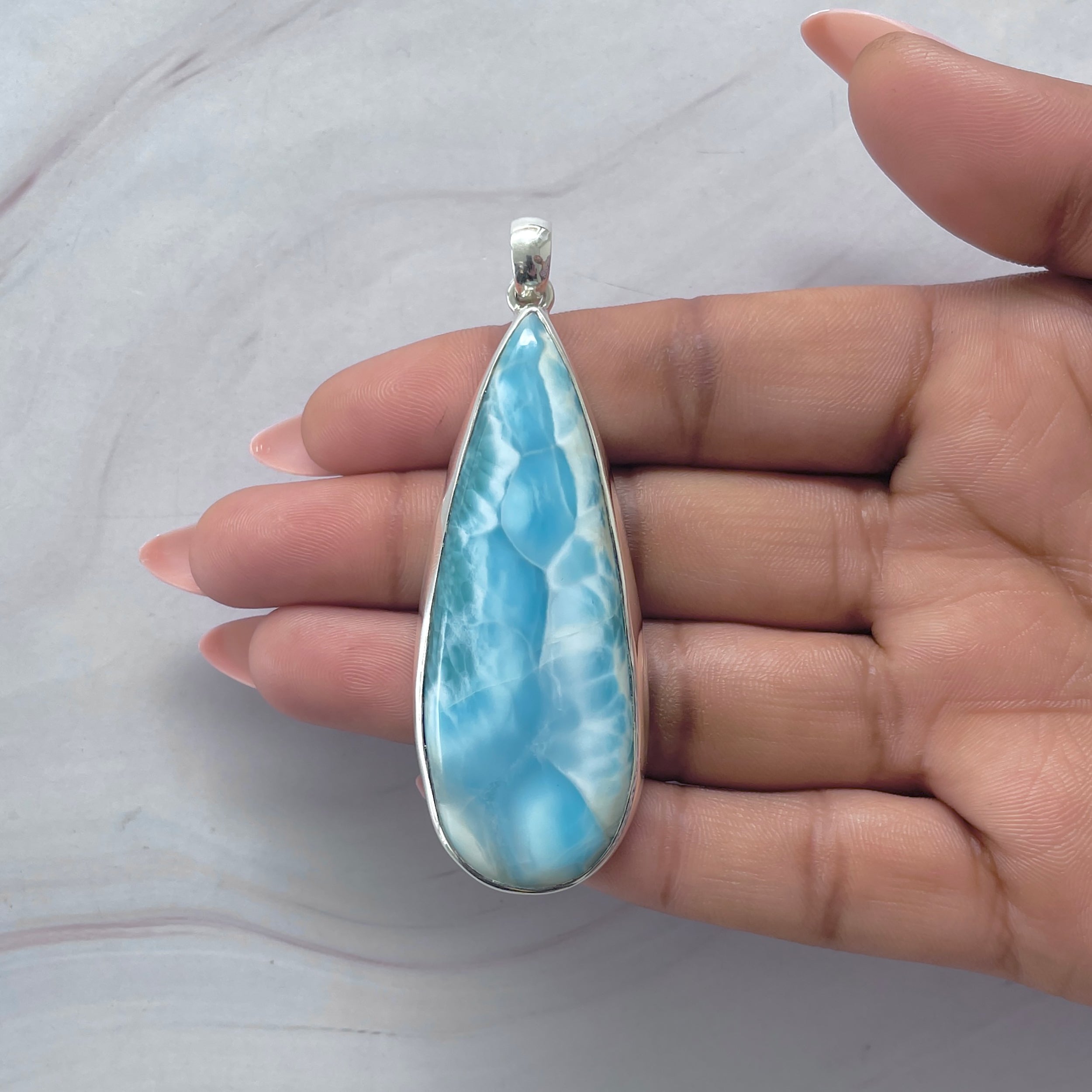 Larimar Pendant-(LAR-P-2090.)