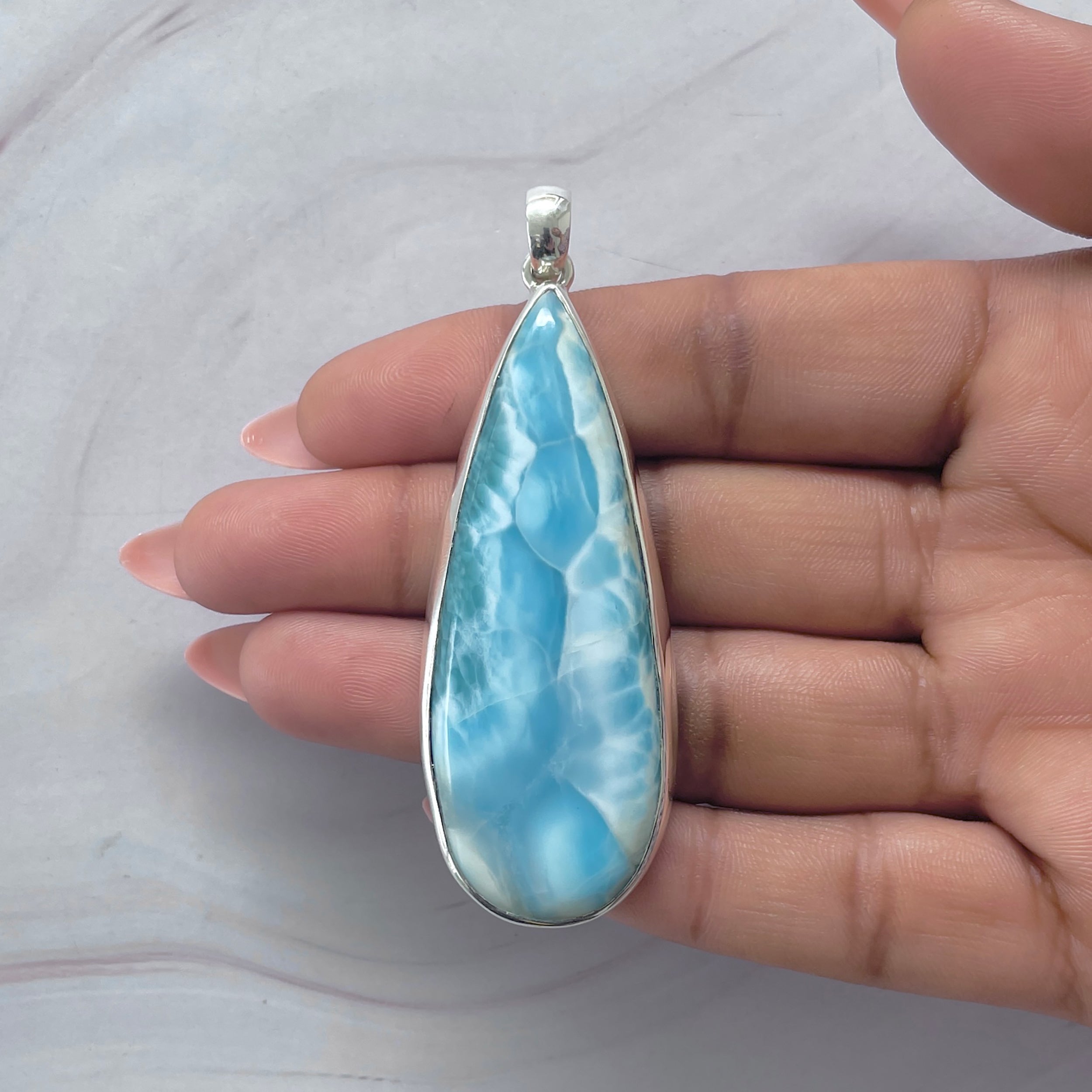 Larimar Pendant-(LAR-P-2090.)