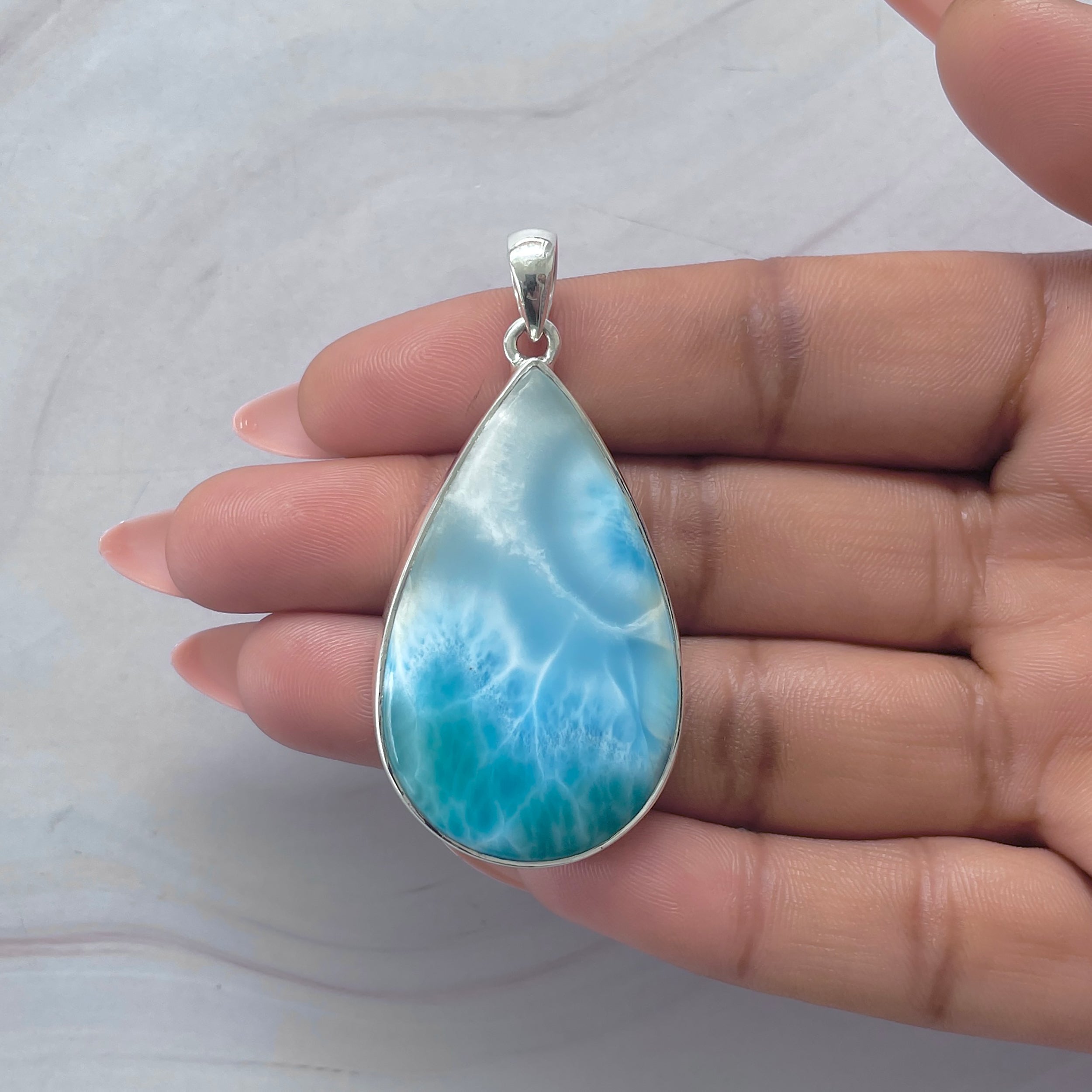 Larimar Pendant-(LAR-P-2091.)