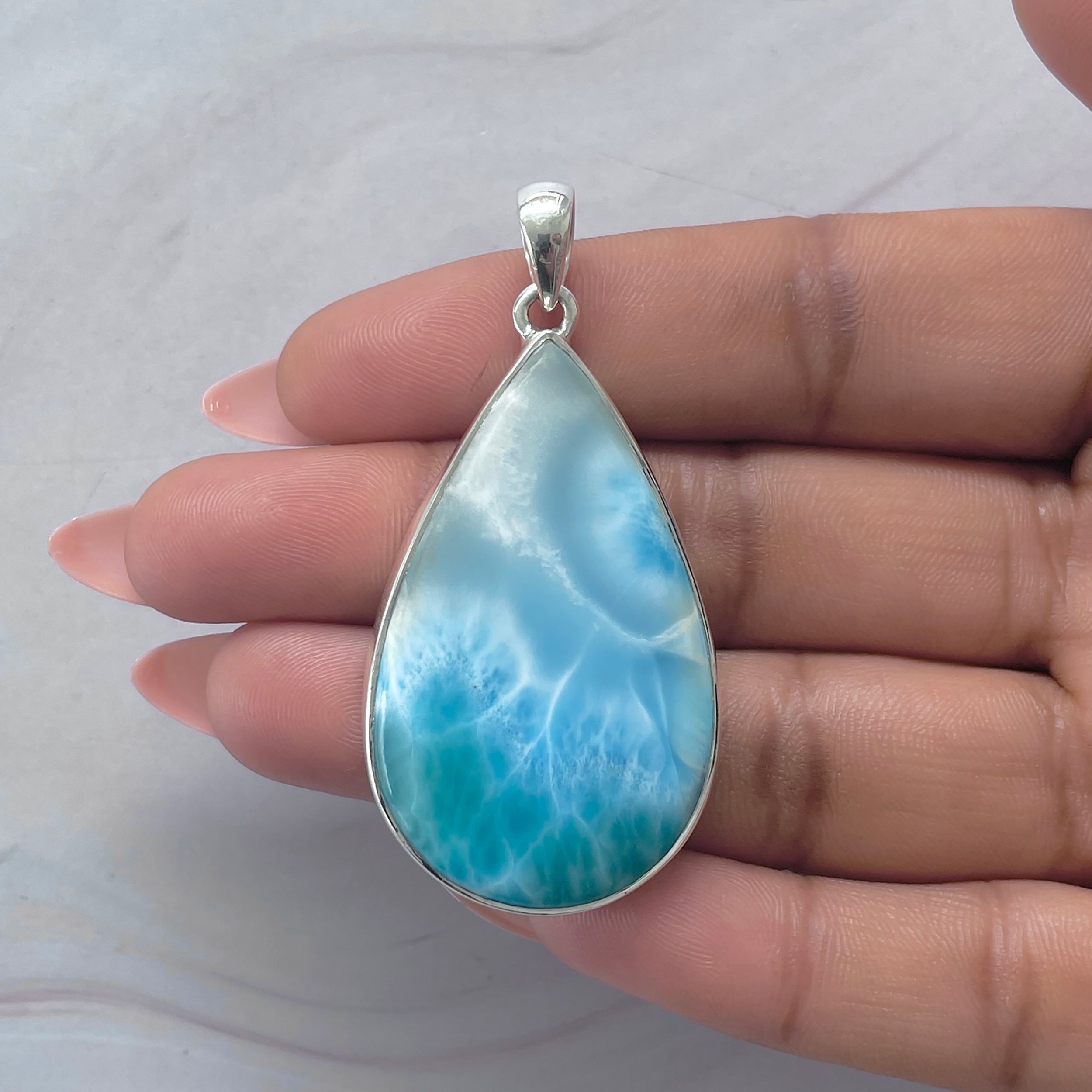 Larimar Pendant-(LAR-P-2091.)