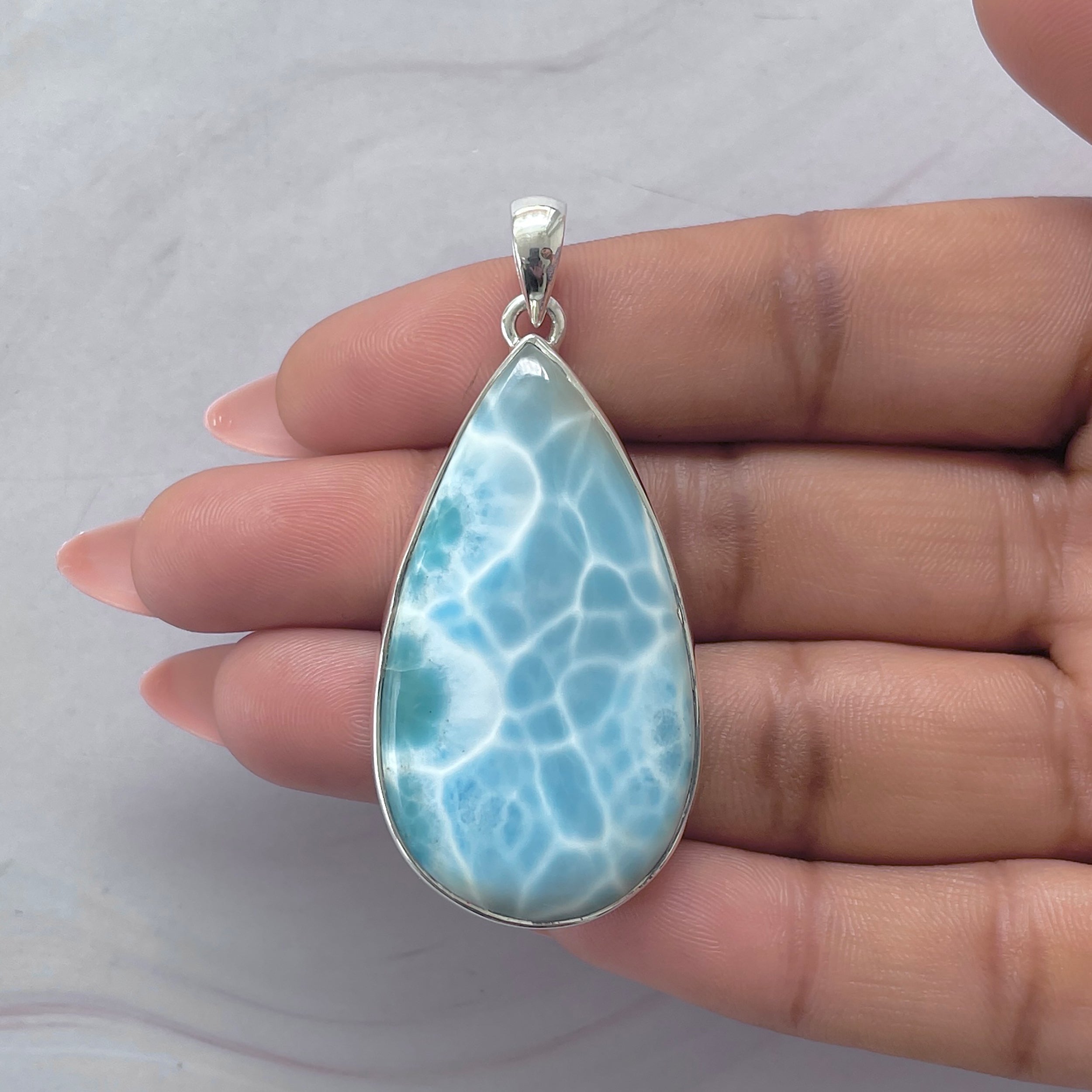 Larimar Pendant-(LAR-P-2092.)