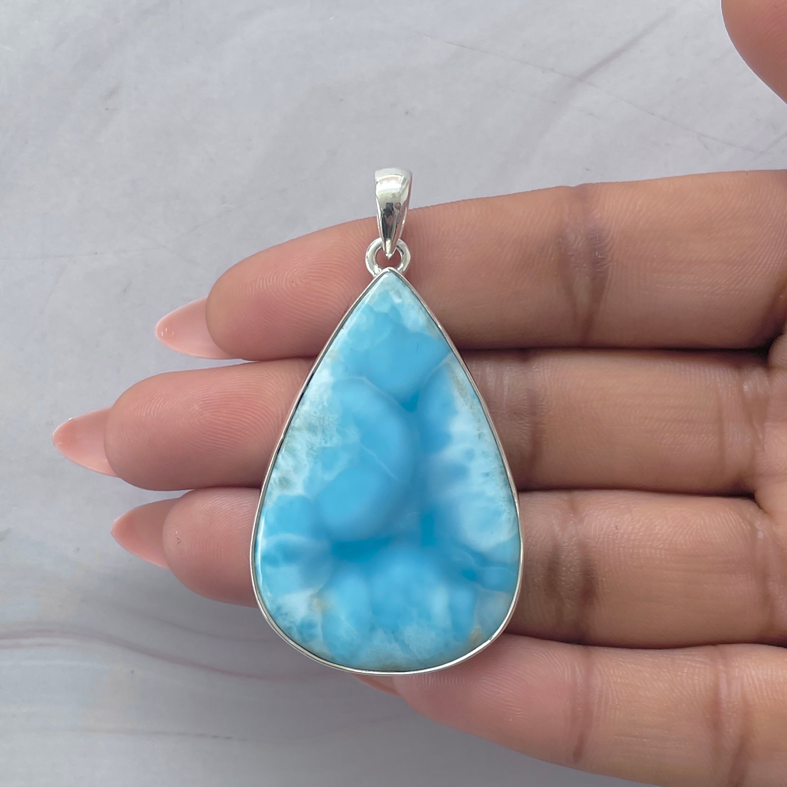 Larimar Pendant-(LAR-P-2093.)