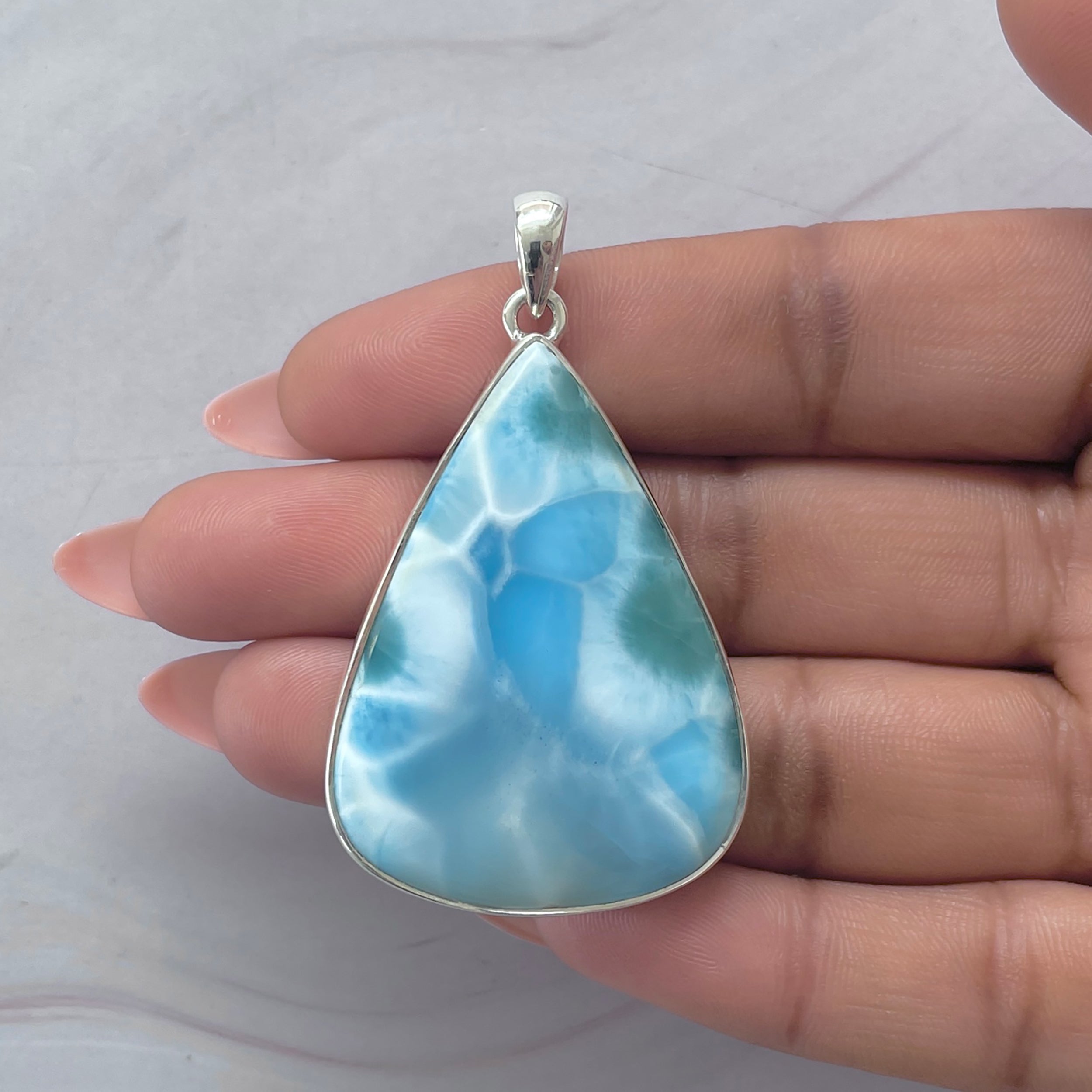 Larimar Pendant-(LAR-P-2094.)