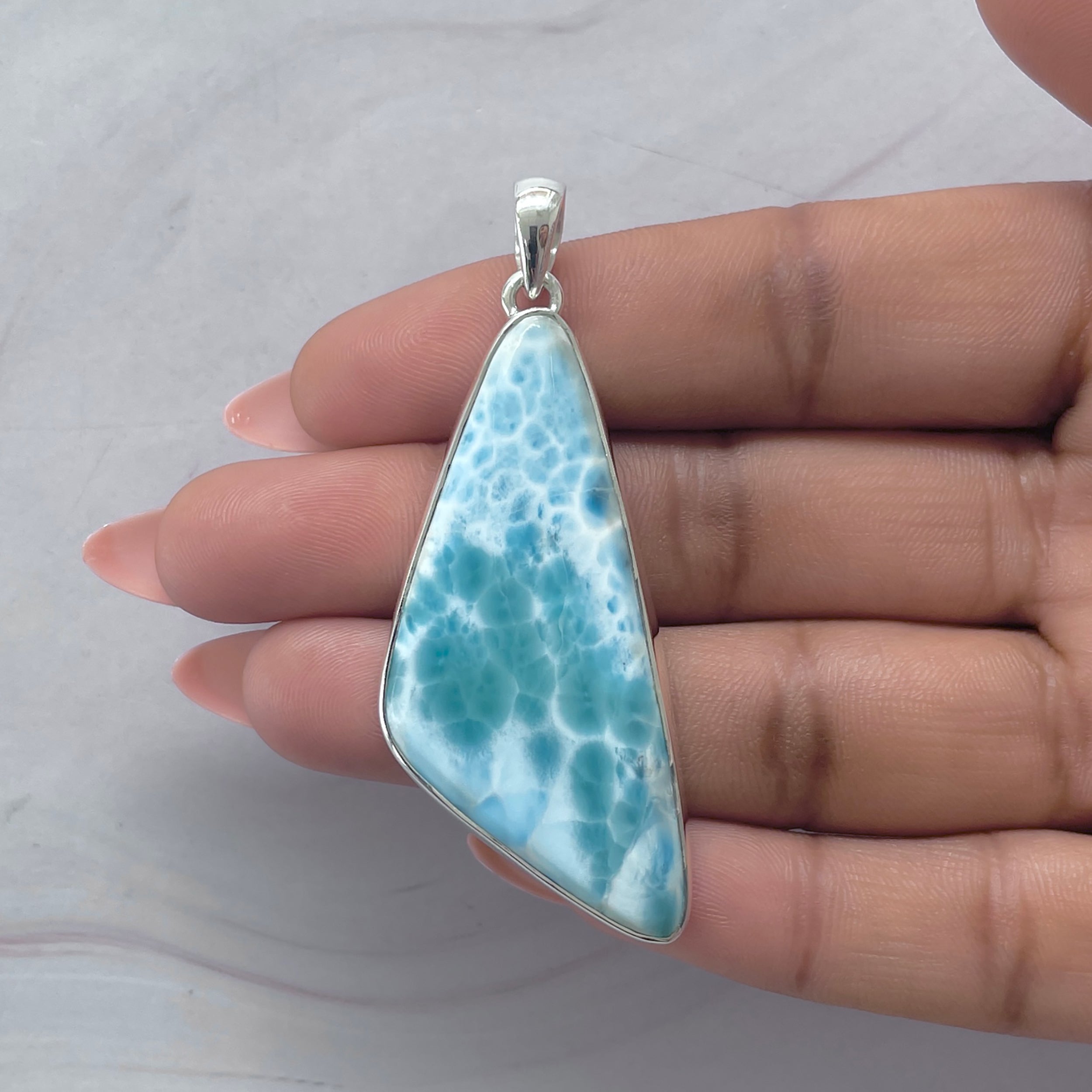 Larimar Pendant-(LAR-P-2096.)