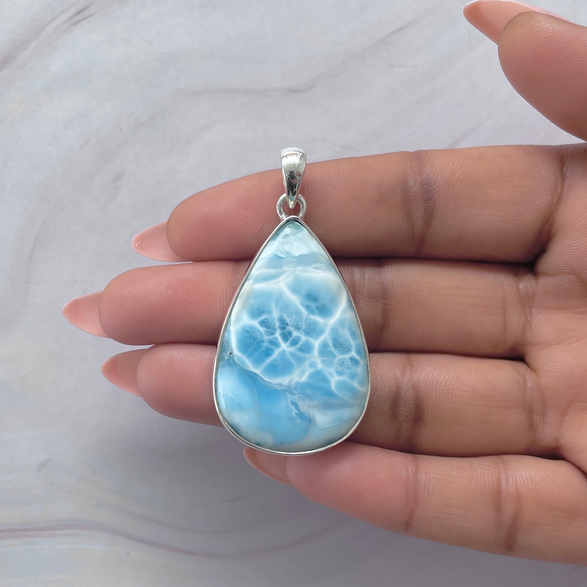 Larimar Pendant-(LAR-P-2098.)