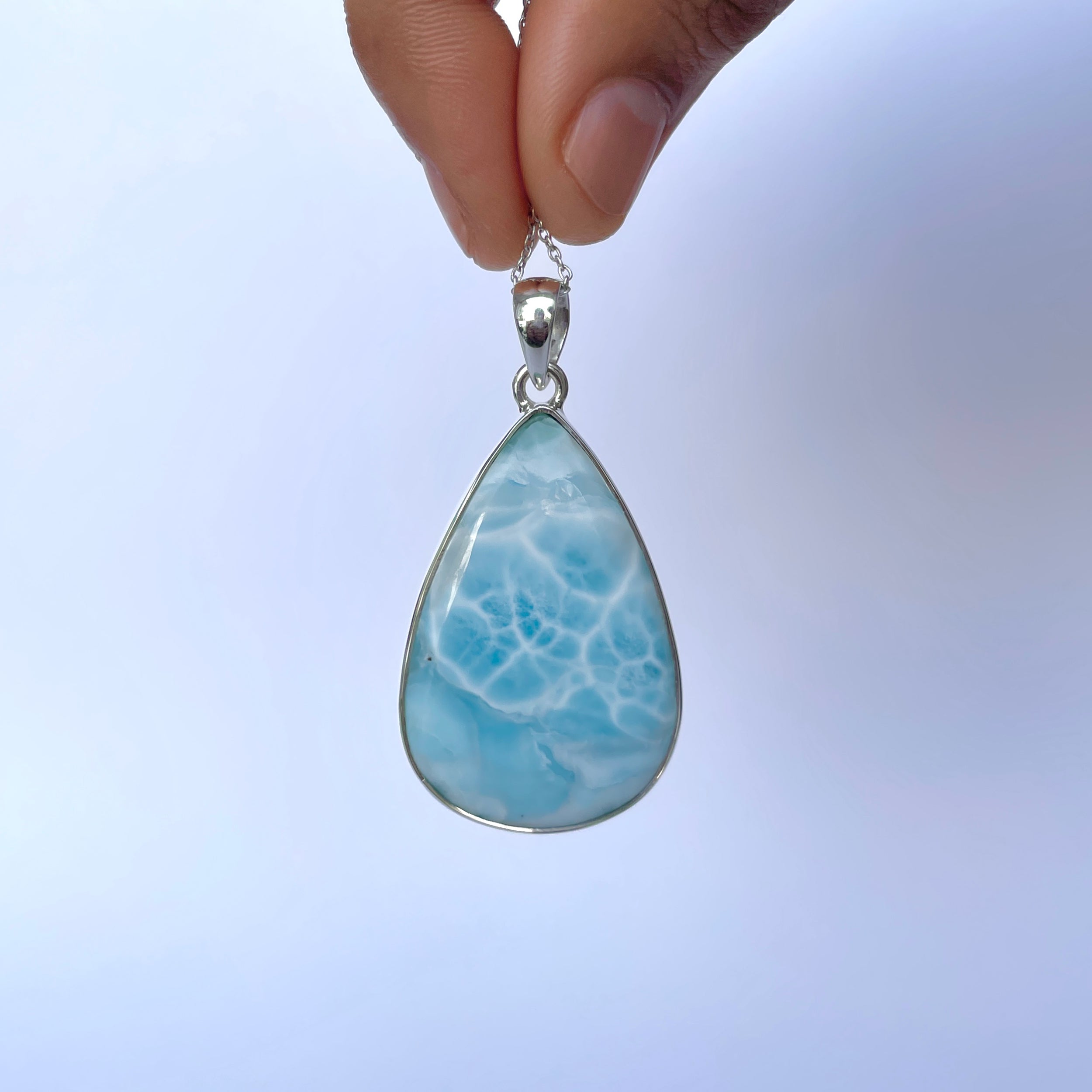 Larimar Pendant-(LAR-P-2098.)