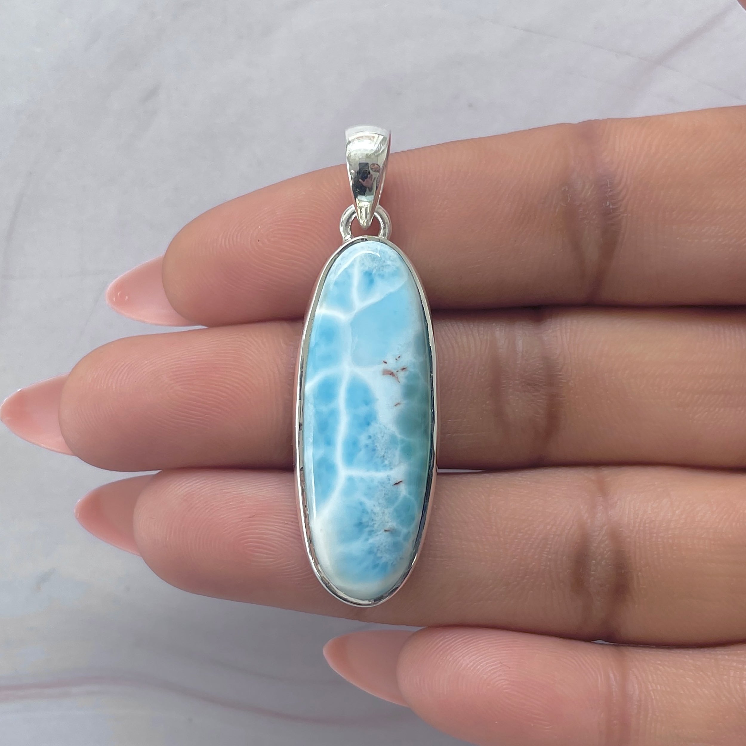 Larimar Pendant-(LAR-P-2100.)