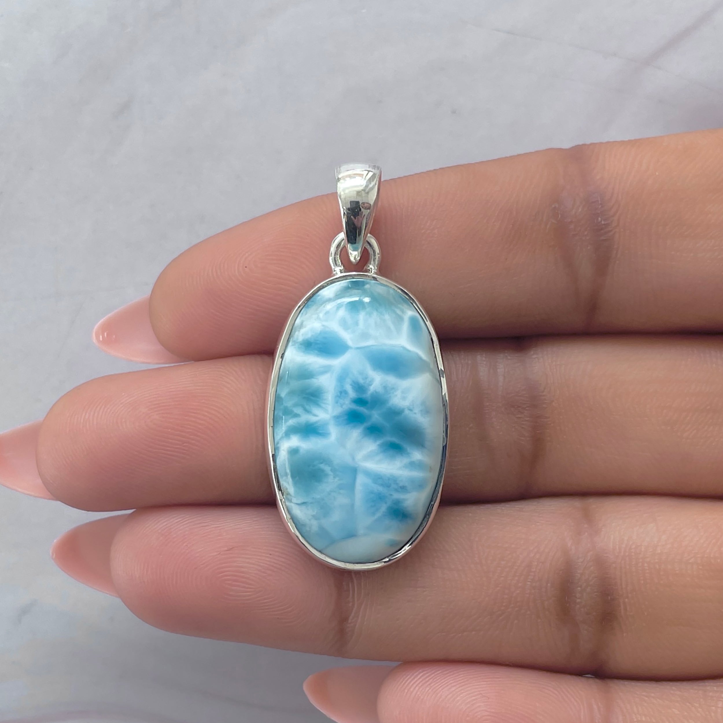 Larimar Pendant-(LAR-P-2101.)