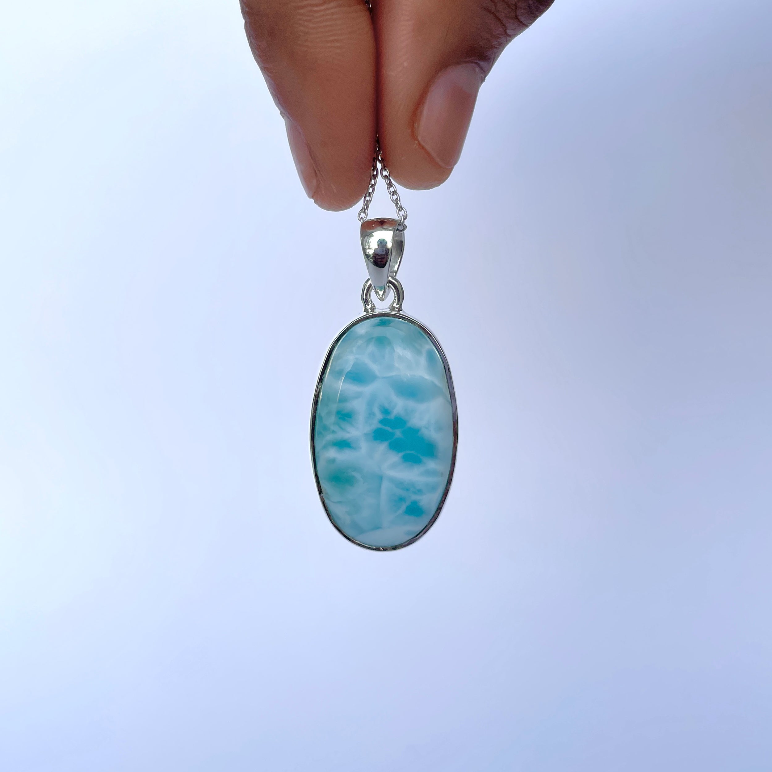 Larimar Pendant-(LAR-P-2101.)