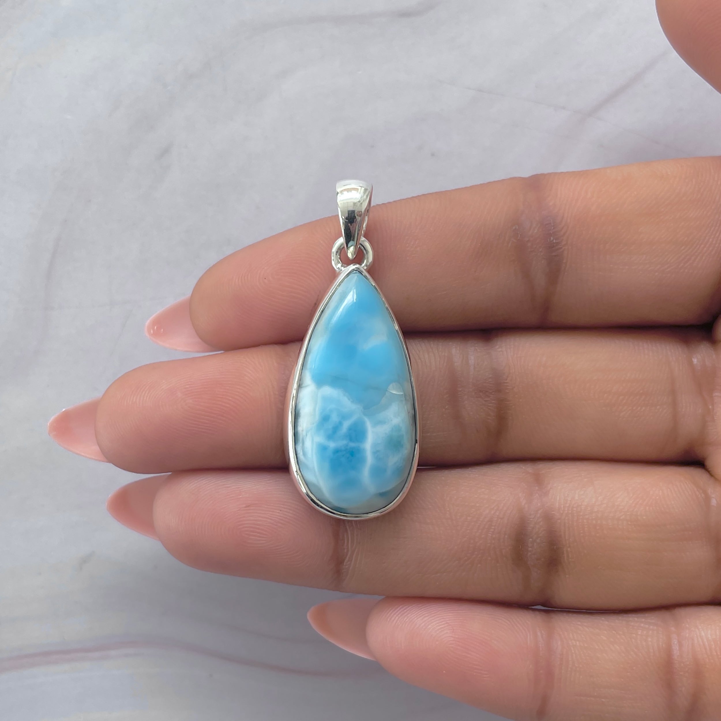 Larimar Pendant-(LAR-P-2103.)