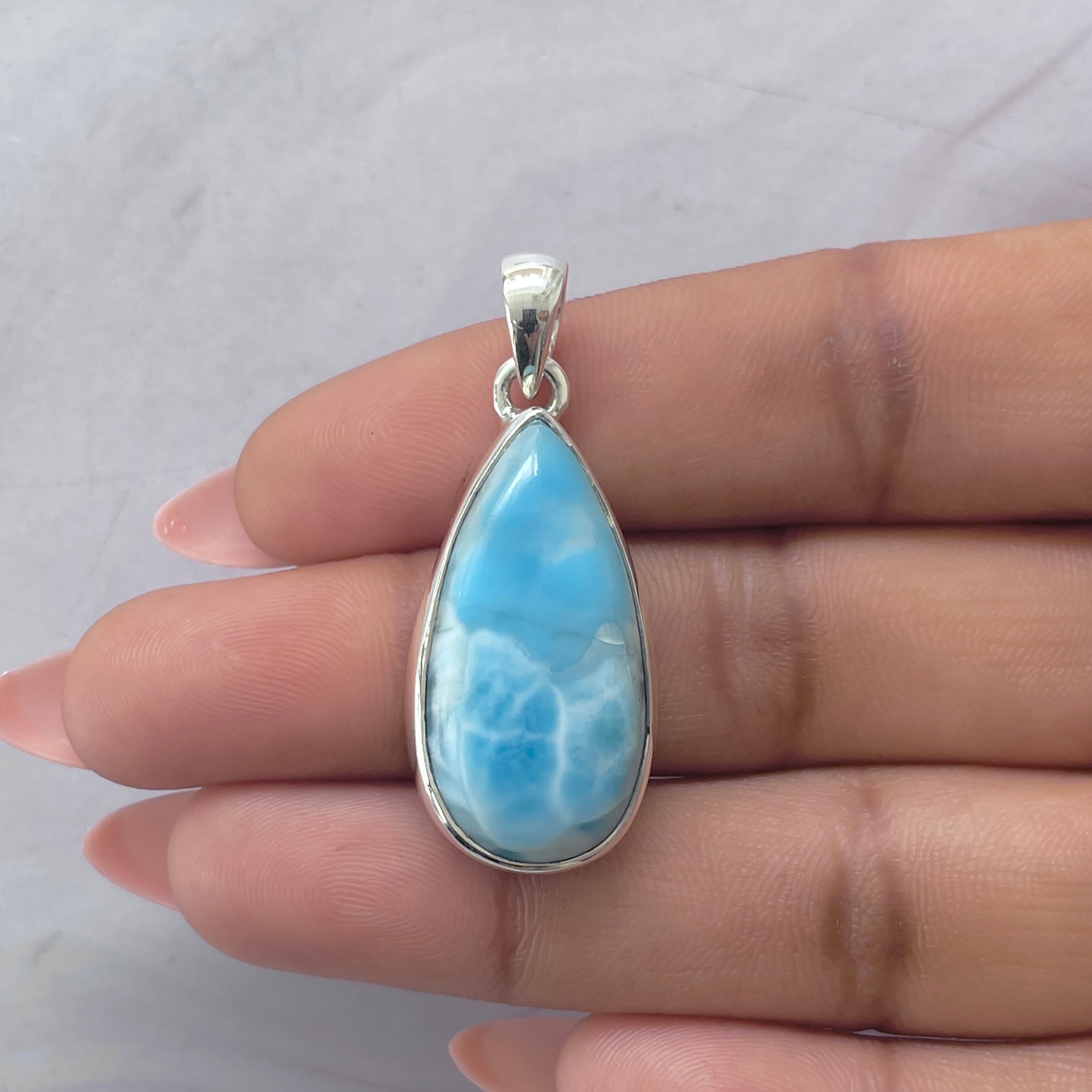 Larimar Pendant-(LAR-P-2103.)