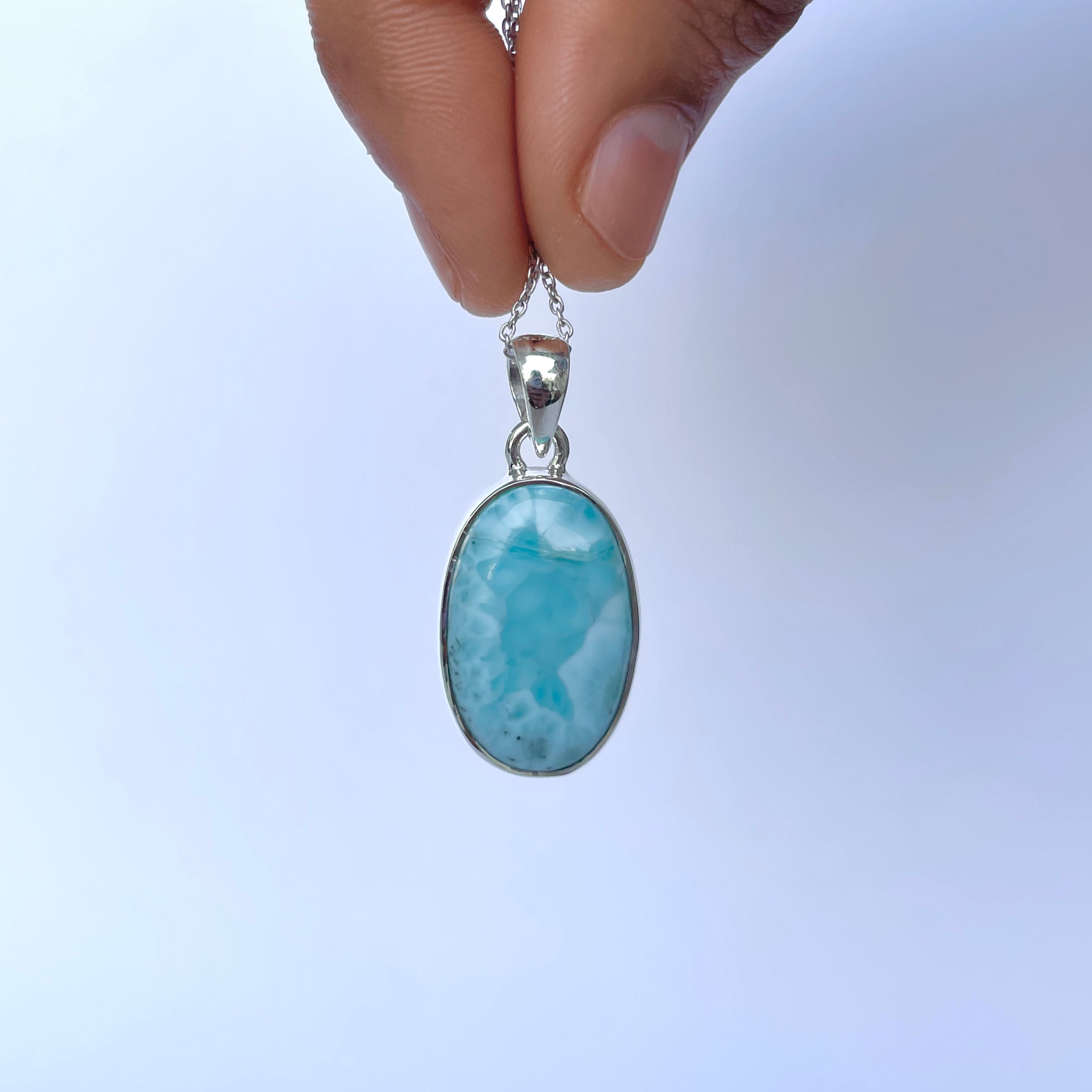 Larimar Pendant-(LAR-P-2104.)
