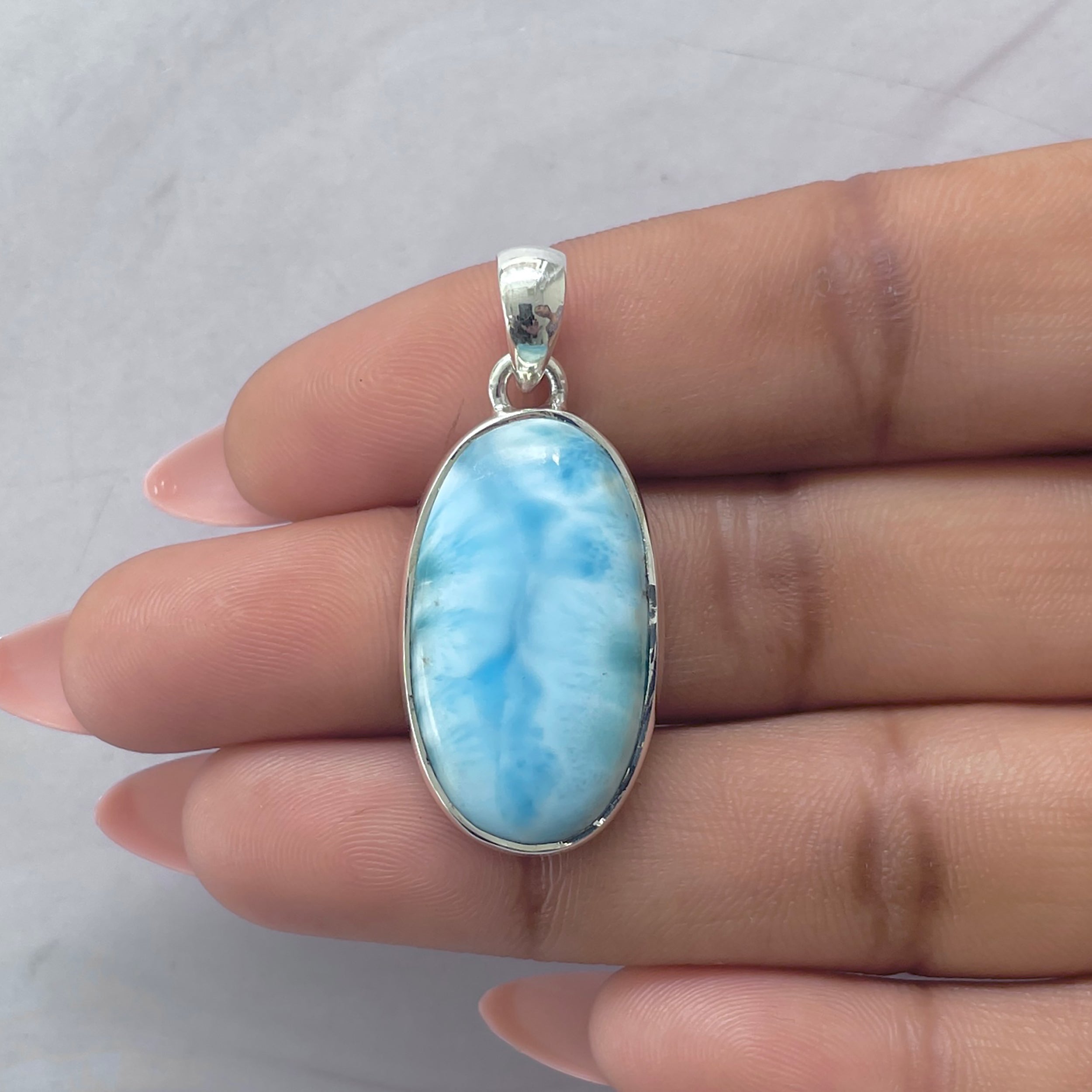 Larimar Pendant-(LAR-P-2106.)