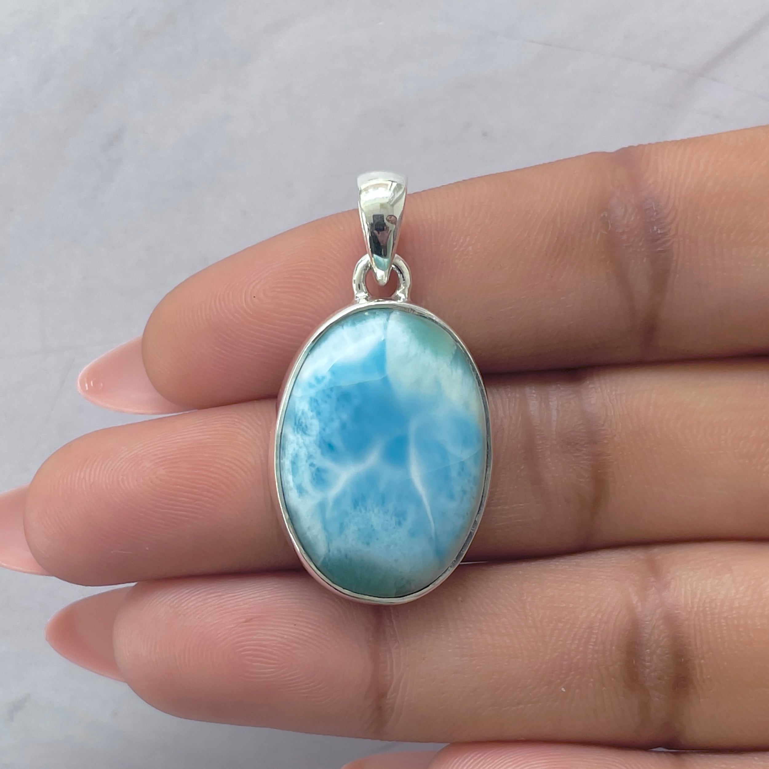 Larimar Pendant-(LAR-P-2107.)