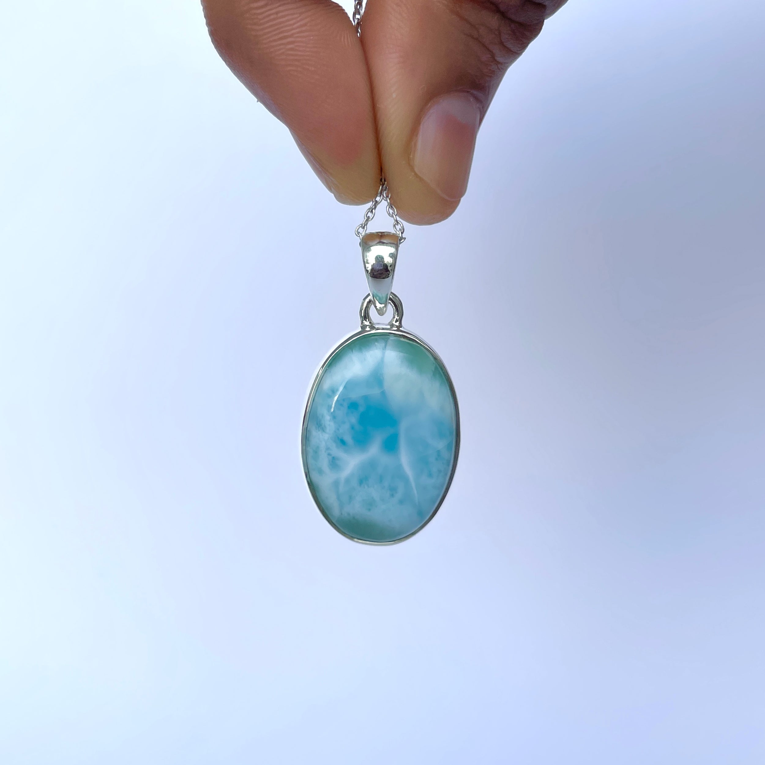 Larimar Pendant-(LAR-P-2107.)