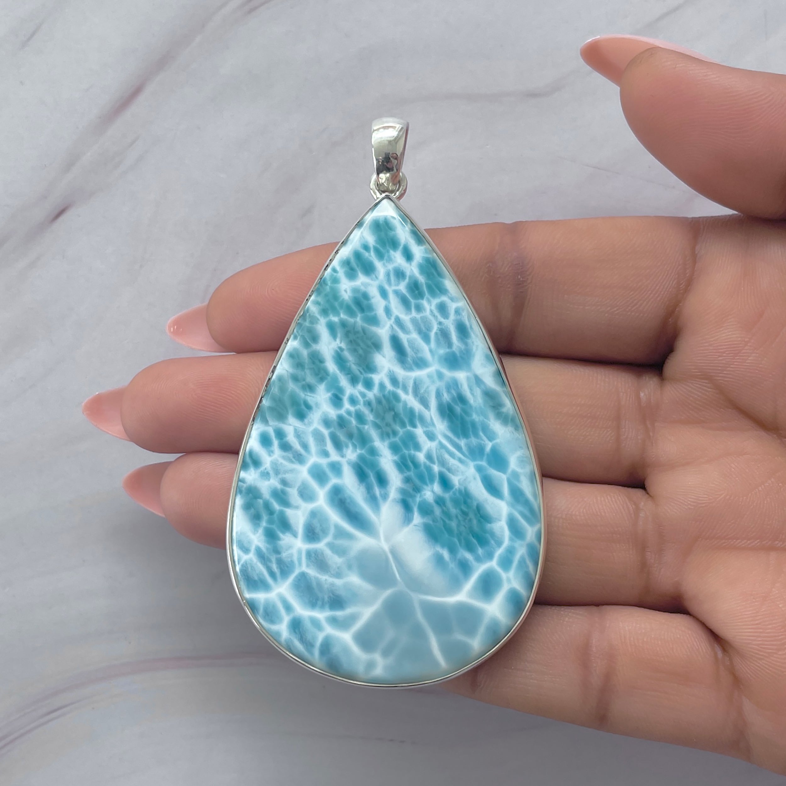 Larimar Pendant-(LAR-P-2109.)