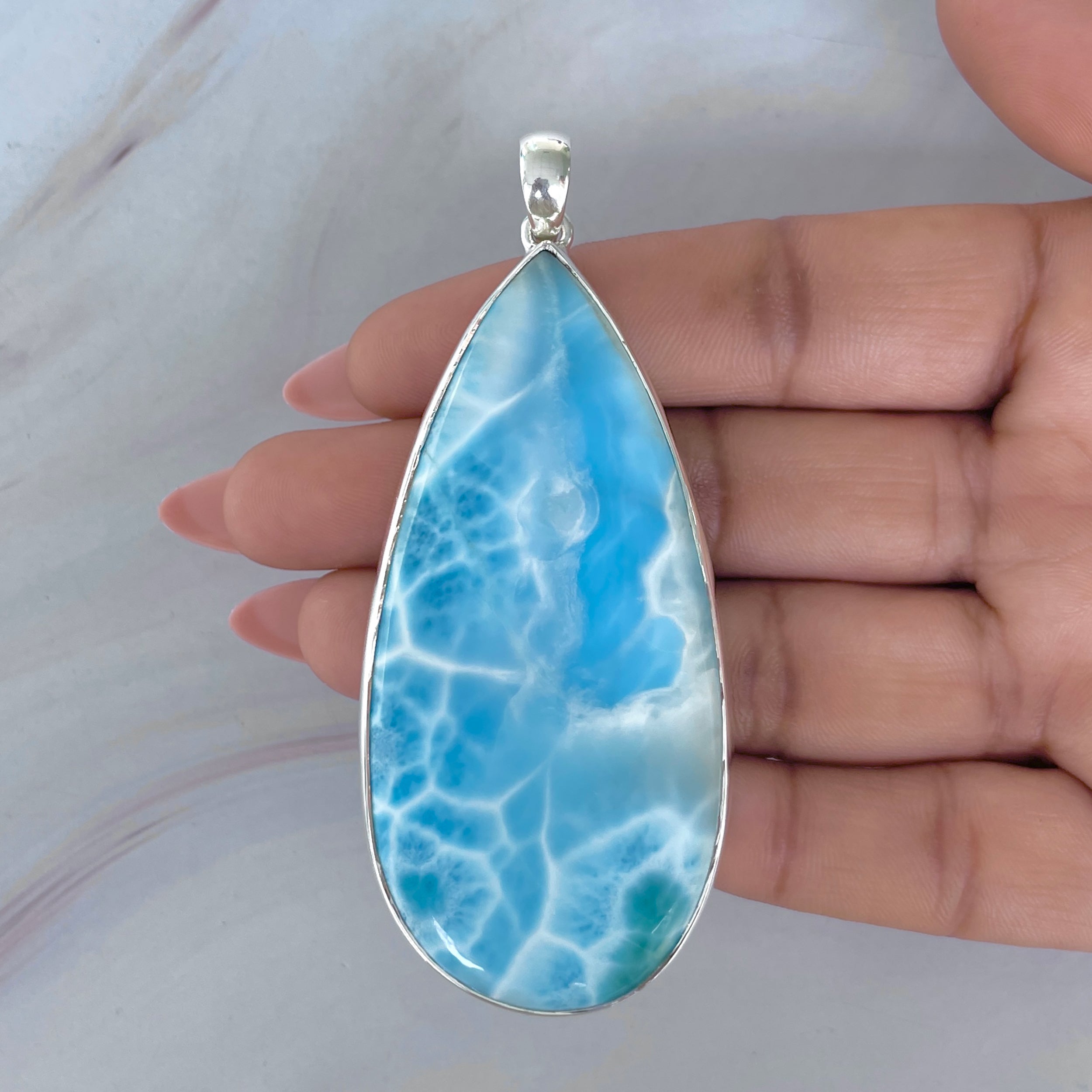 Larimar Pendant-(LAR-P-2111.)