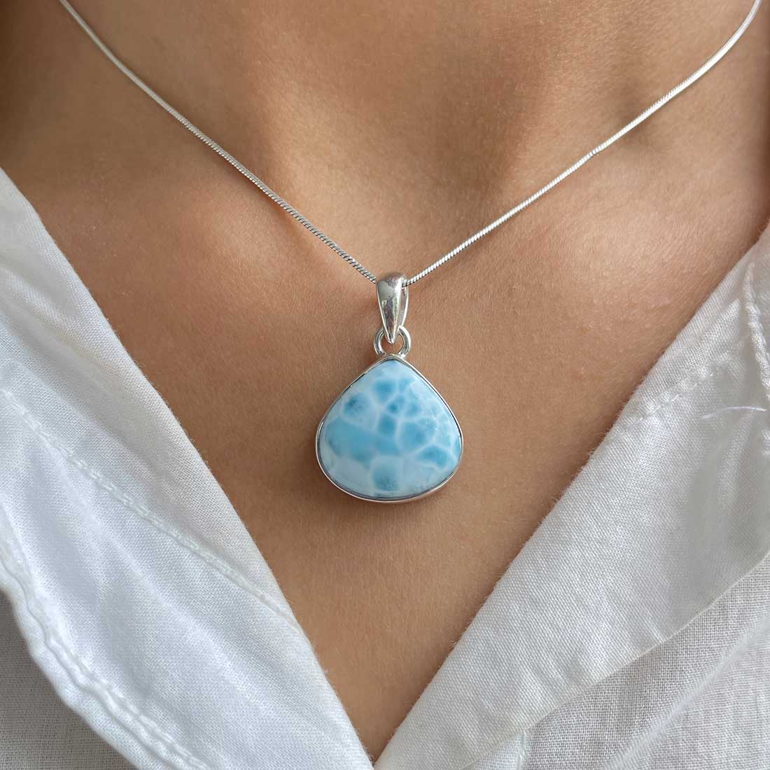 Larimar Pendant-(LAR-P-222.)
