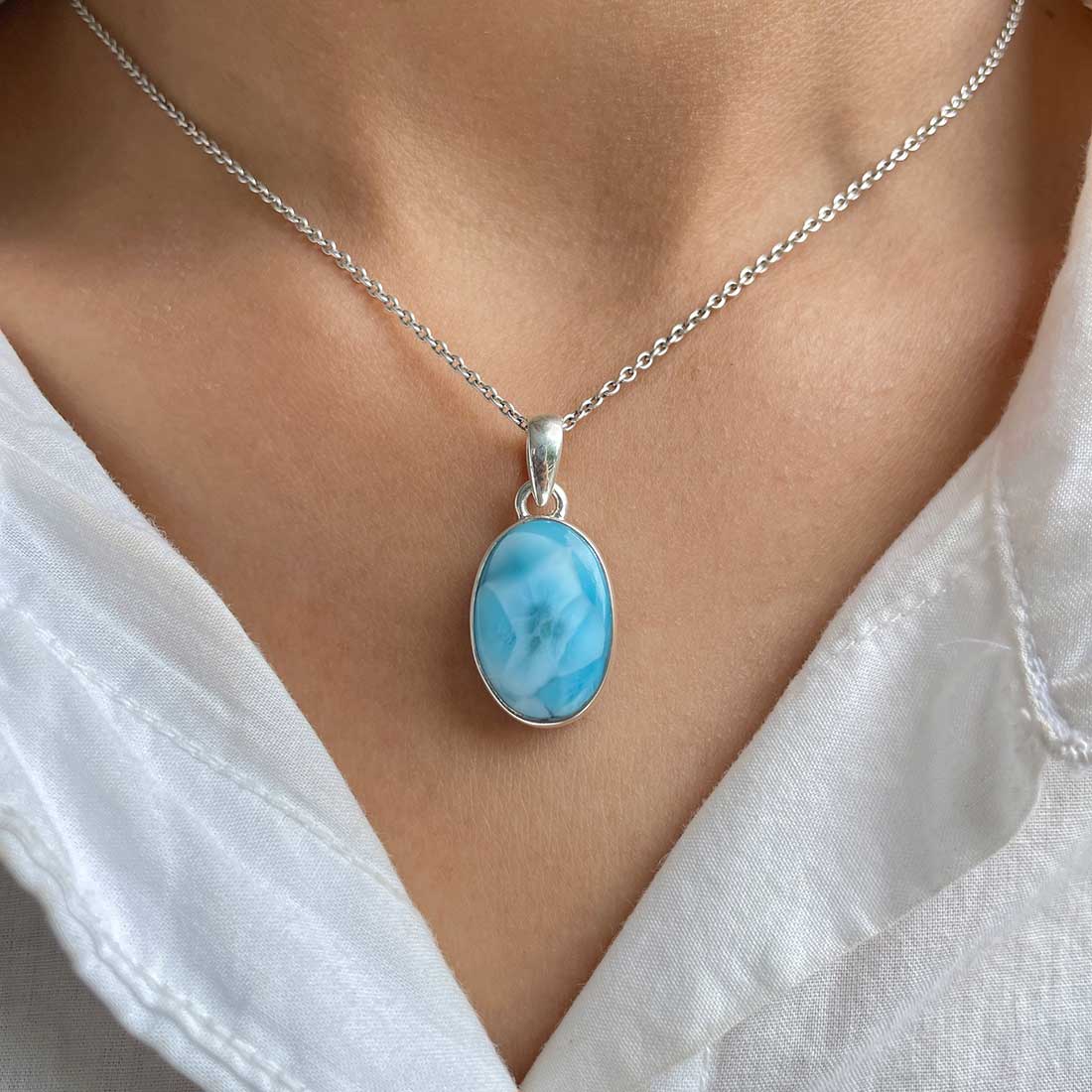 Larimar Pendant-(LAR-P-226.)