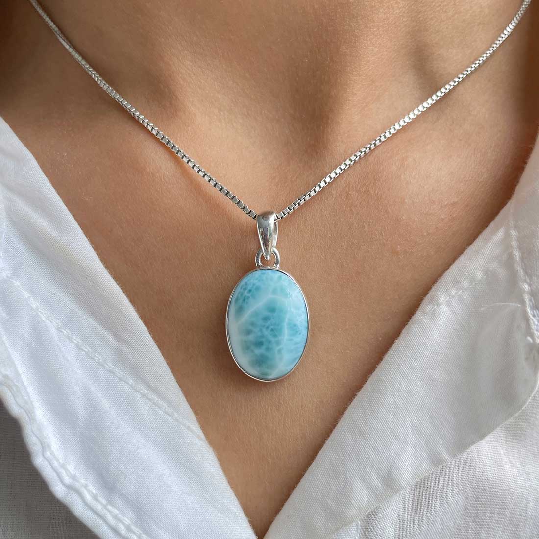 Larimar Pendant-(LAR-P-230.)