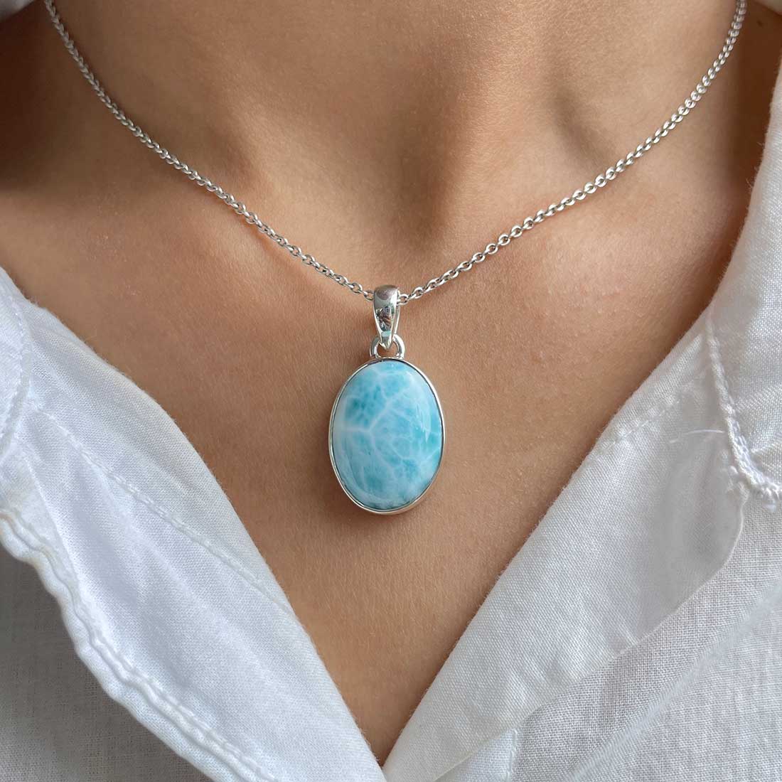 Larimar Pendant-(LAR-P-231.)