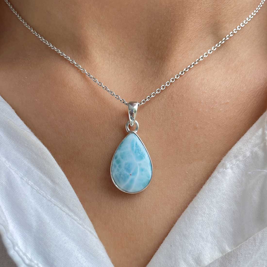 Larimar Pendant-(LAR-P-233.)