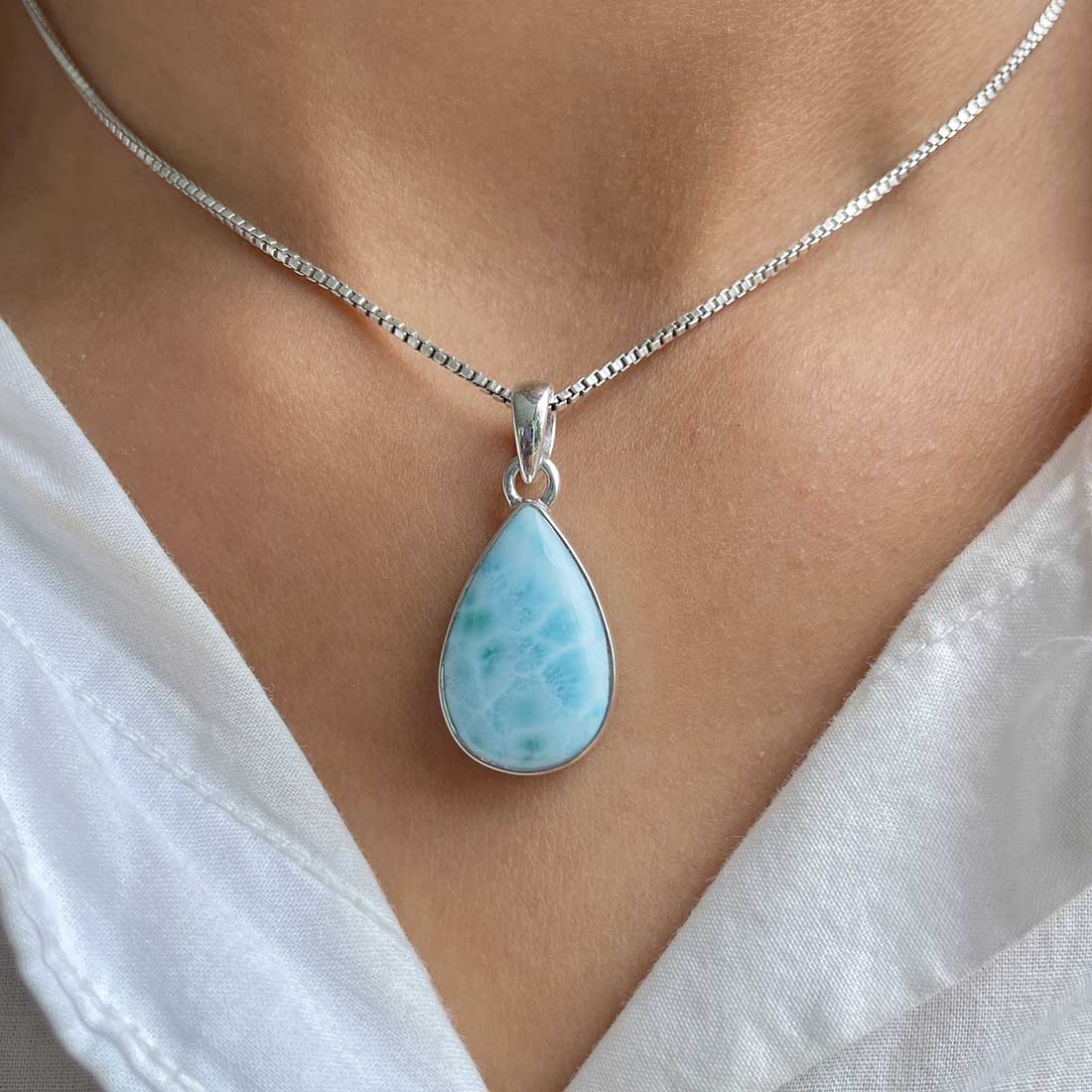 Larimar Pendant-(LAR-P-237.)