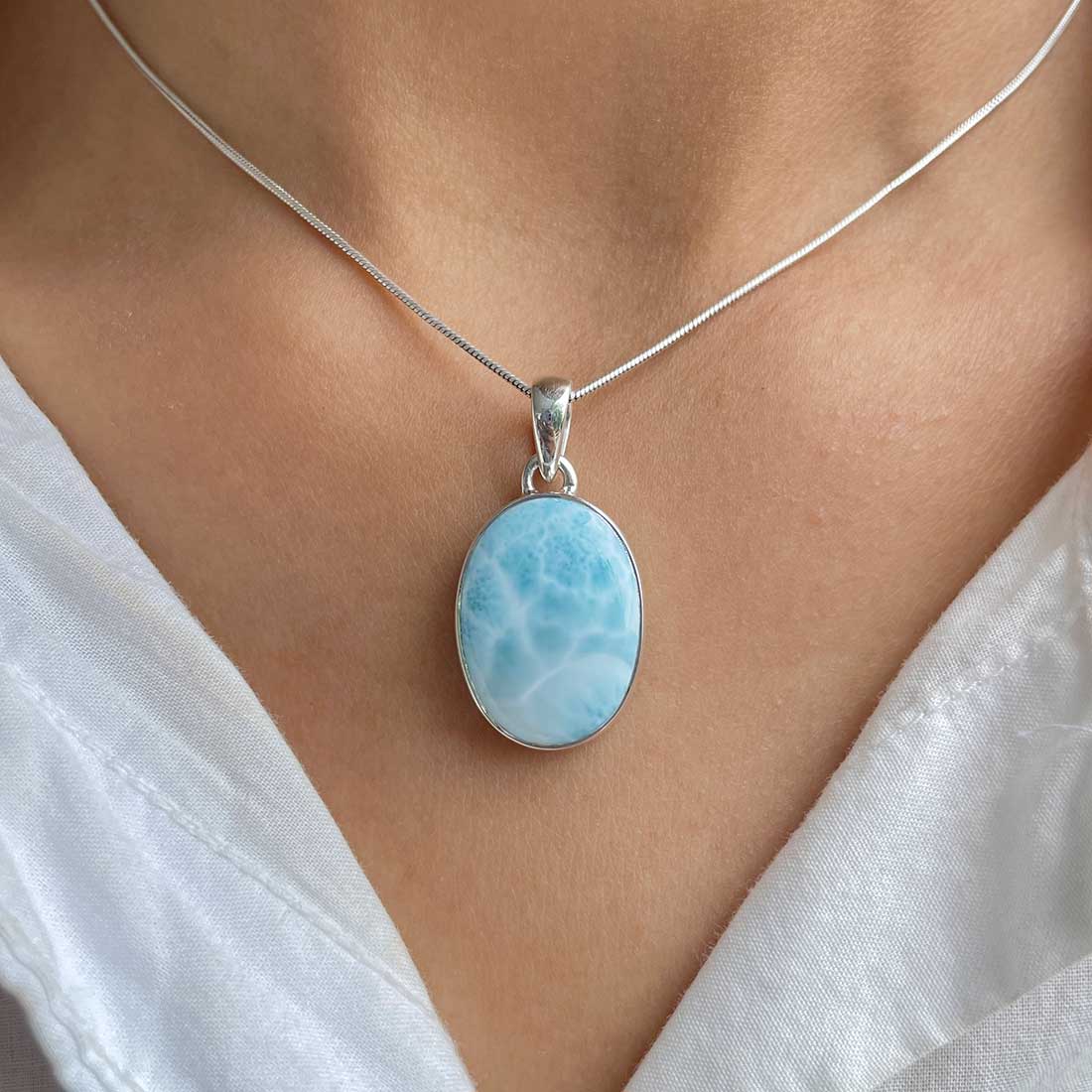 Larimar Pendant-(LAR-P-240.)