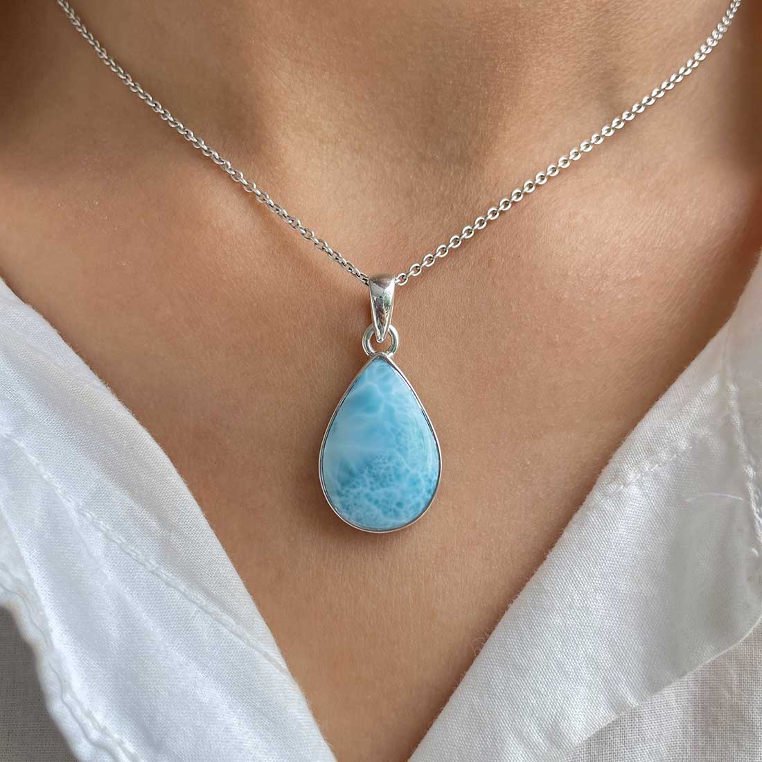 Larimar Pendant-(LAR-P-241.)