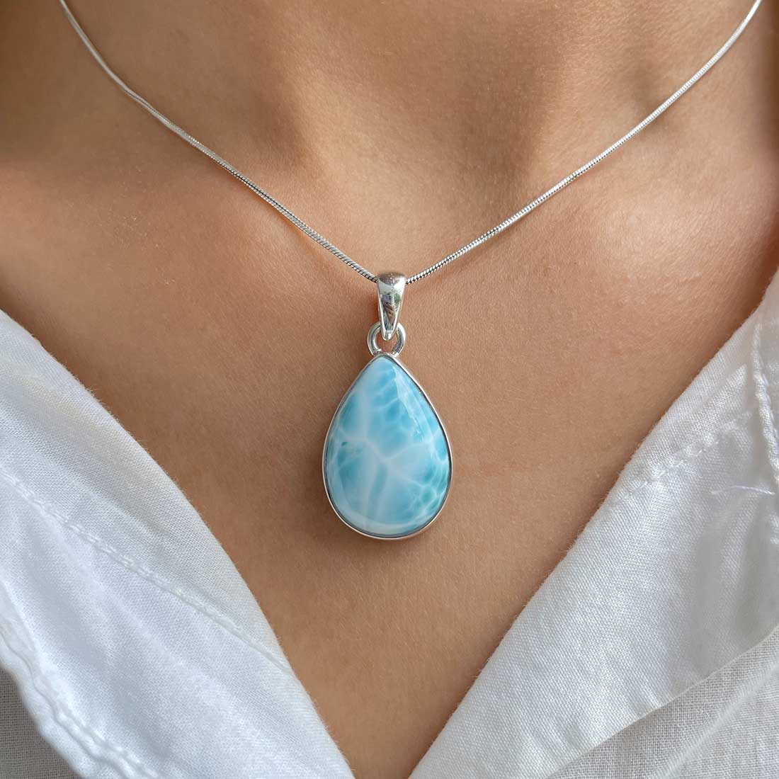 Larimar Pendant-(LAR-P-250.)