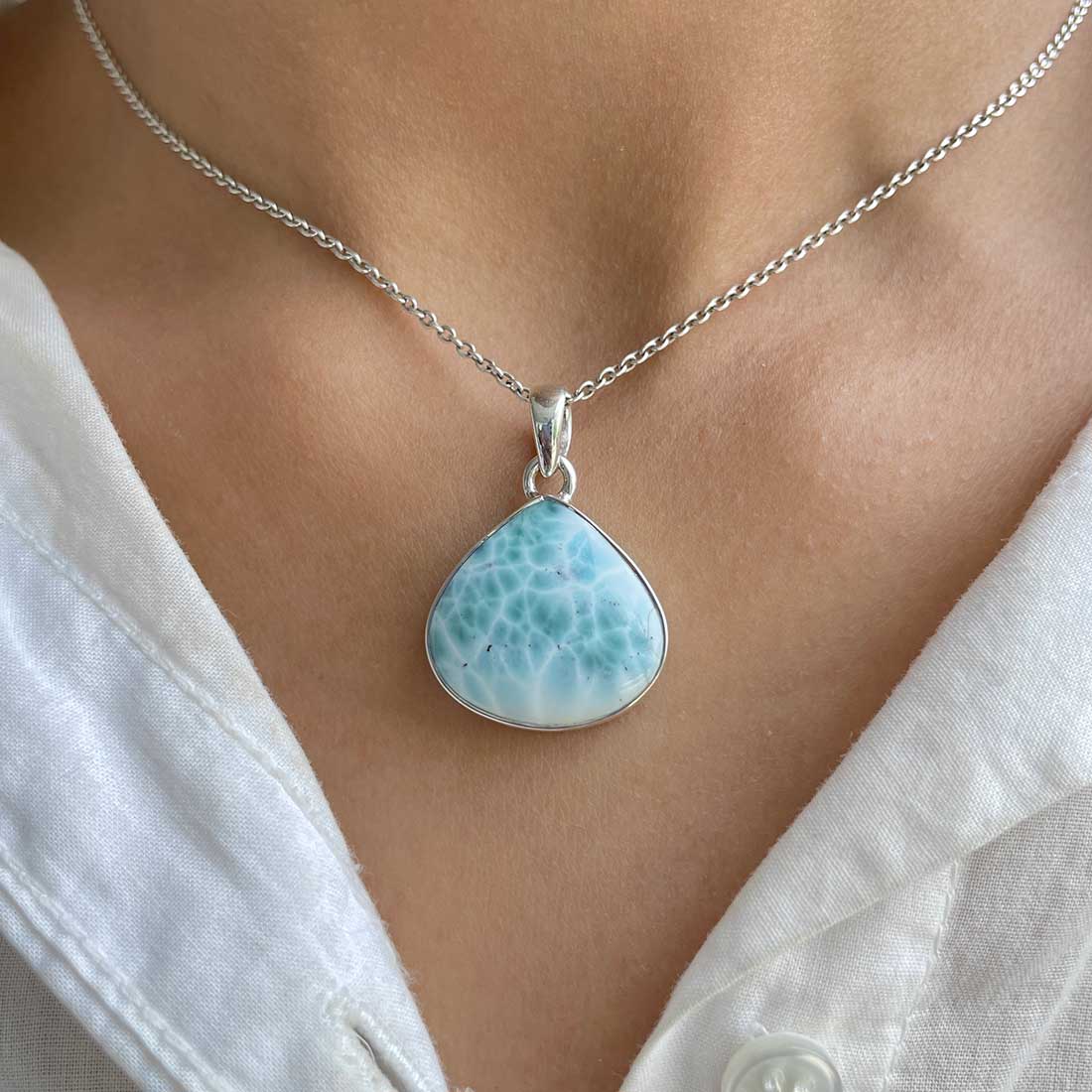 Larimar Pendant-(LAR-P-252.)