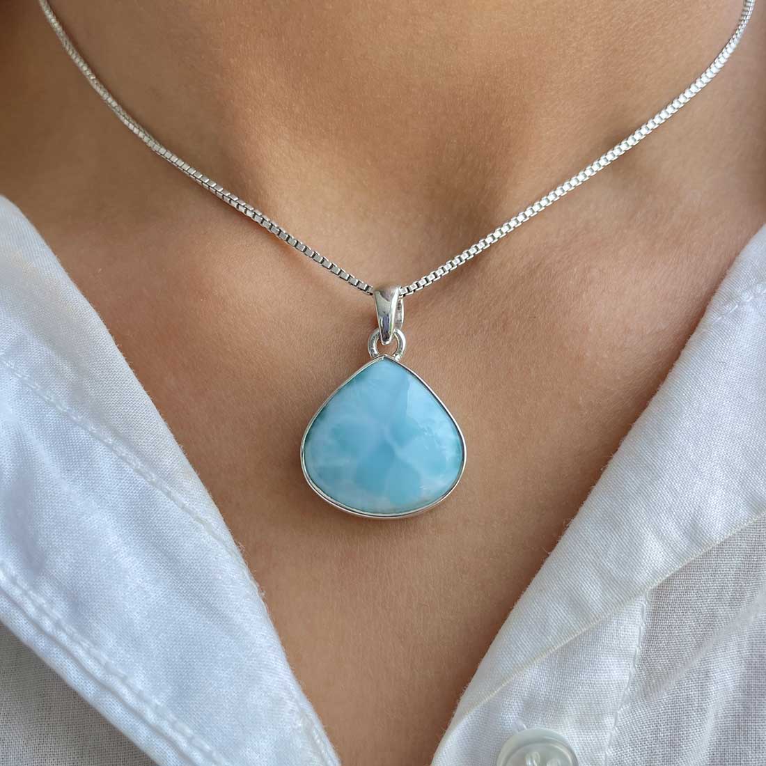 Larimar Pendant-(LAR-P-260.)