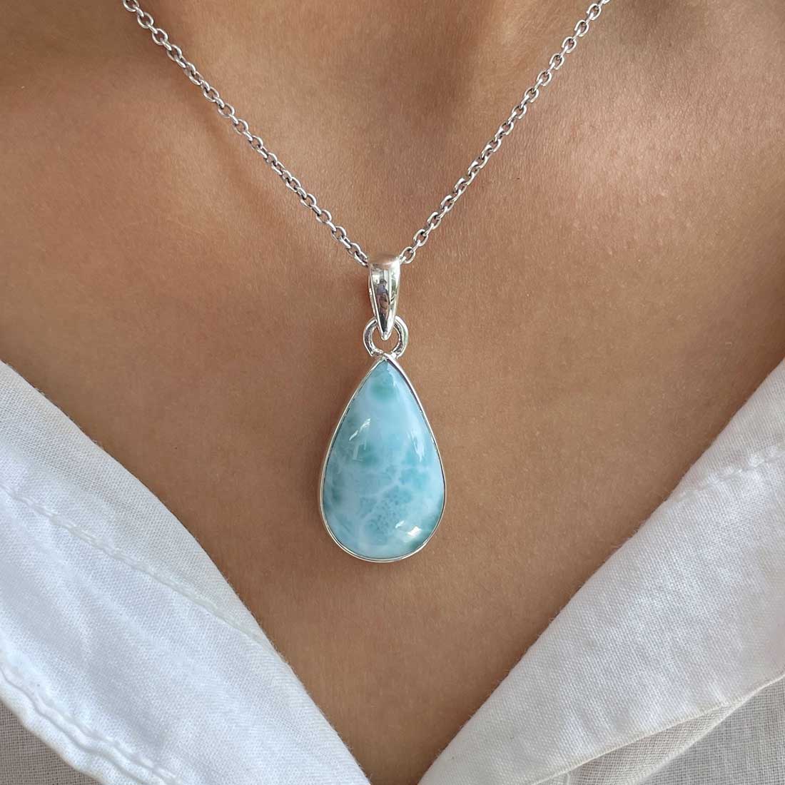 Larimar Pendant-(LAR-P-272.)