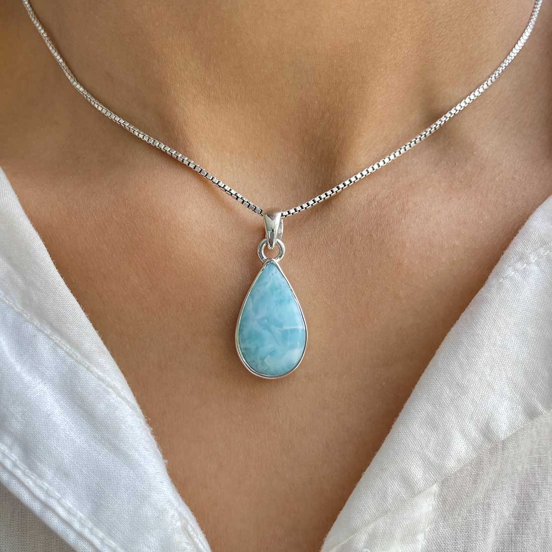 Larimar Pendant-(LAR-P-273.)
