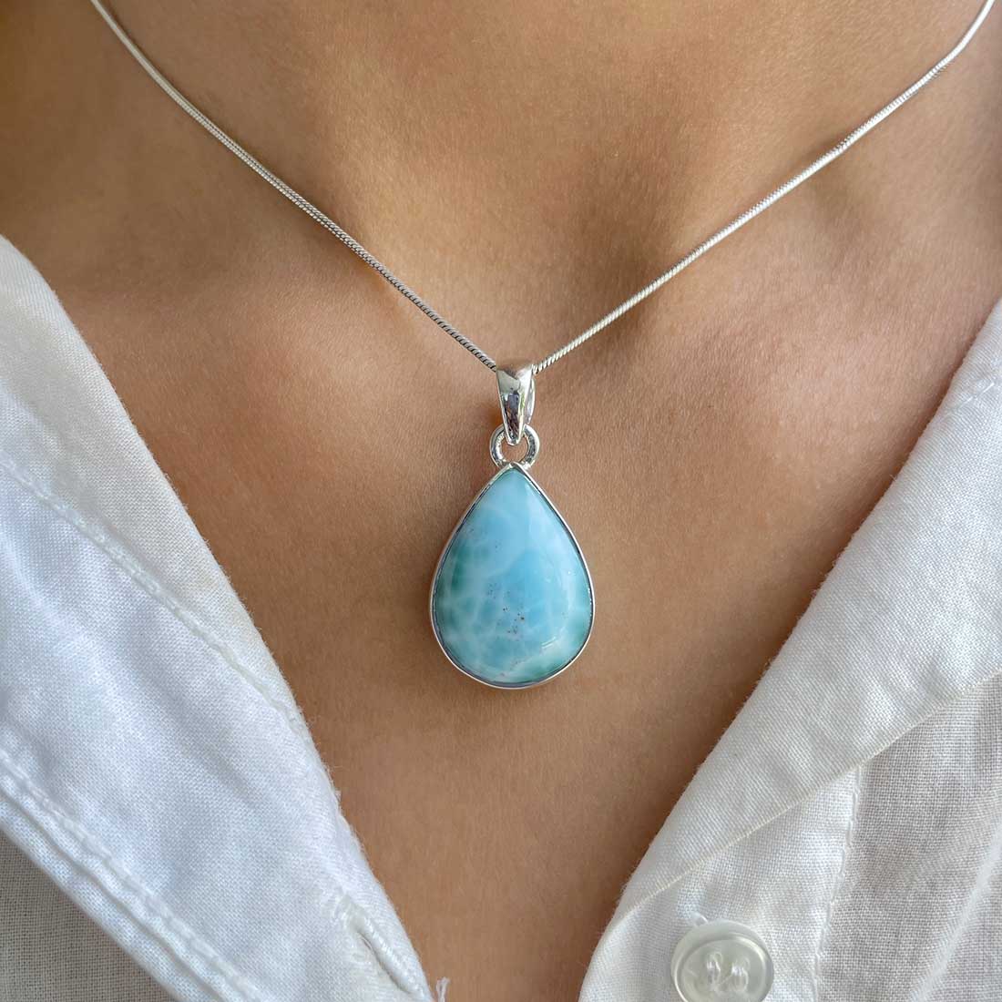 Larimar Pendant-(LAR-P-275.)