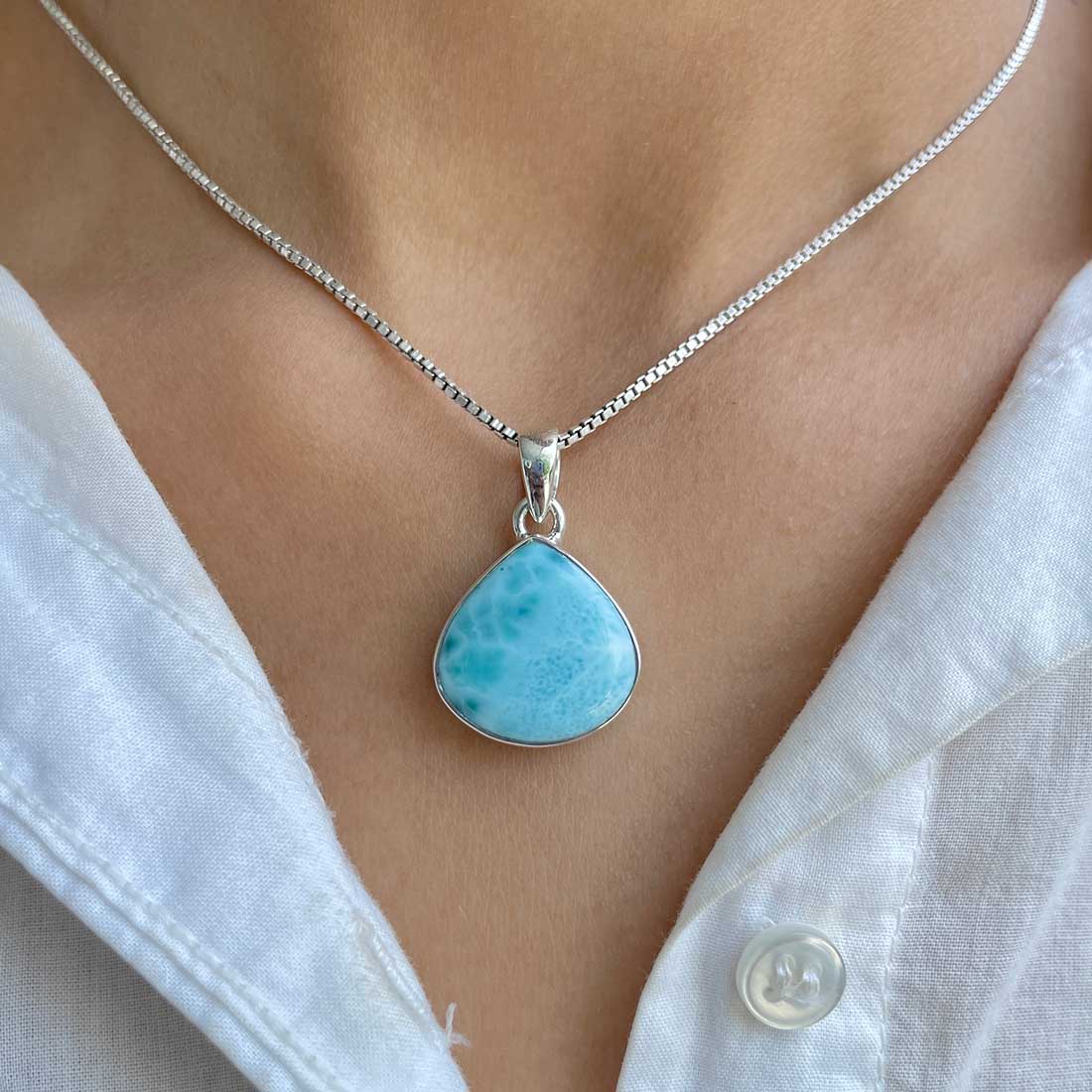 Larimar Pendant-(LAR-P-278.)