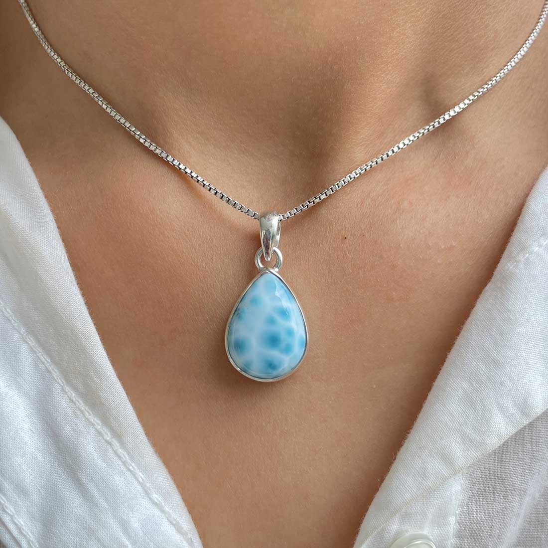 Larimar Pendant-(LAR-P-290.)