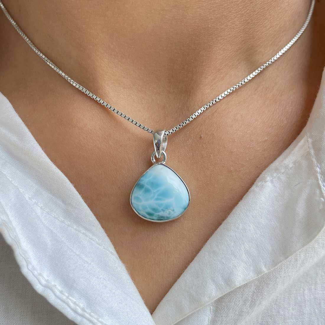 Larimar Pendant-(LAR-P-291.)