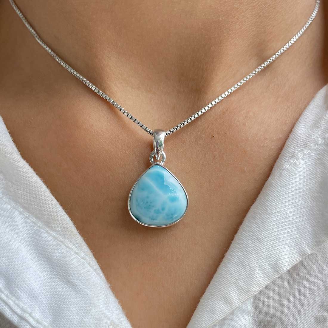 Larimar Pendant-(LAR-P-292.)