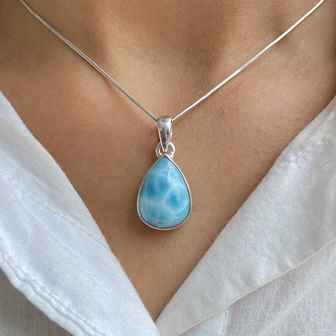 Larimar Pendant-(LAR-P-293.)