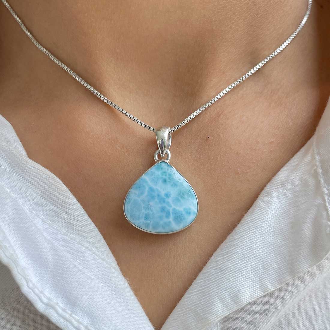 Larimar Pendant-(LAR-P-294.)