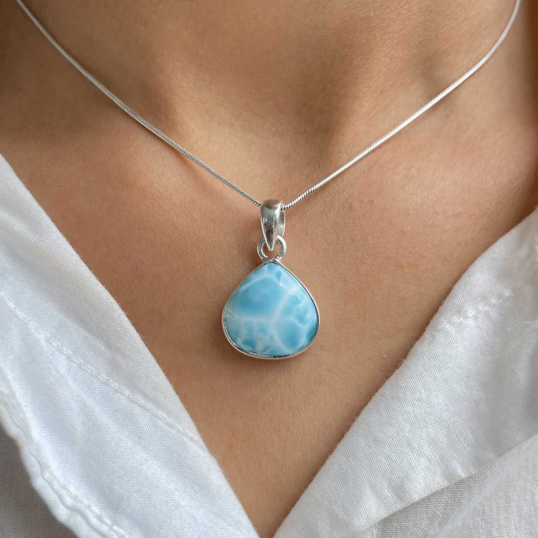 Larimar Pendant-(LAR-P-299.)