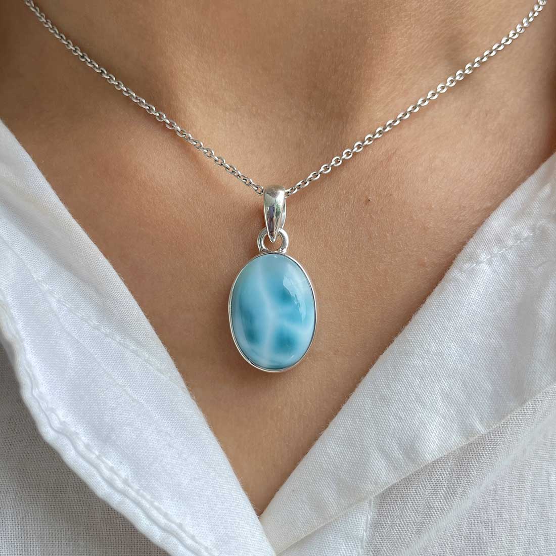 Larimar Pendant-(LAR-P-301.)