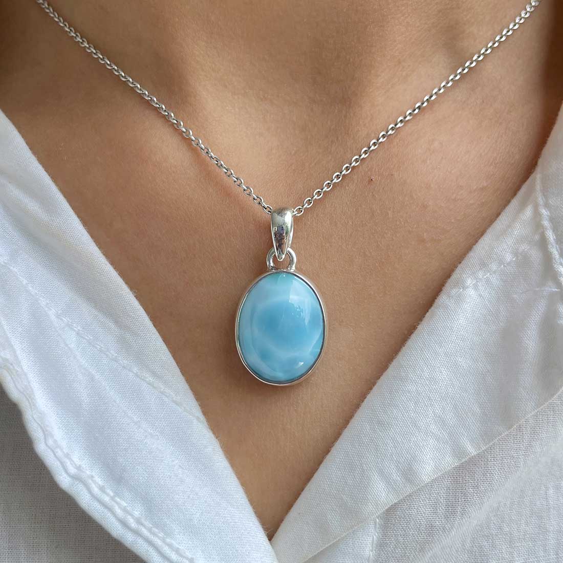 Larimar Pendant-(LAR-P-302.)
