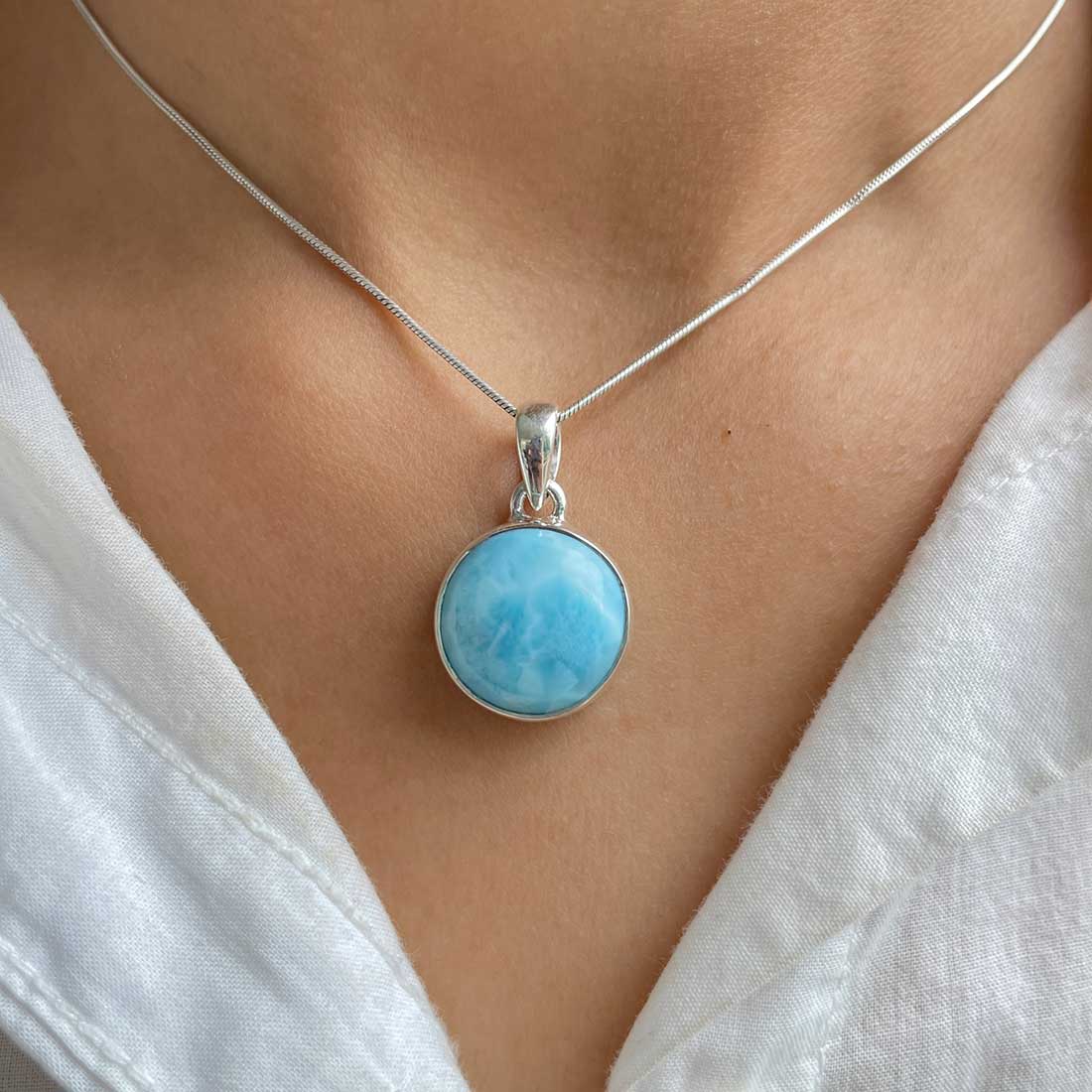 Larimar Pendant-(LAR-P-304.)